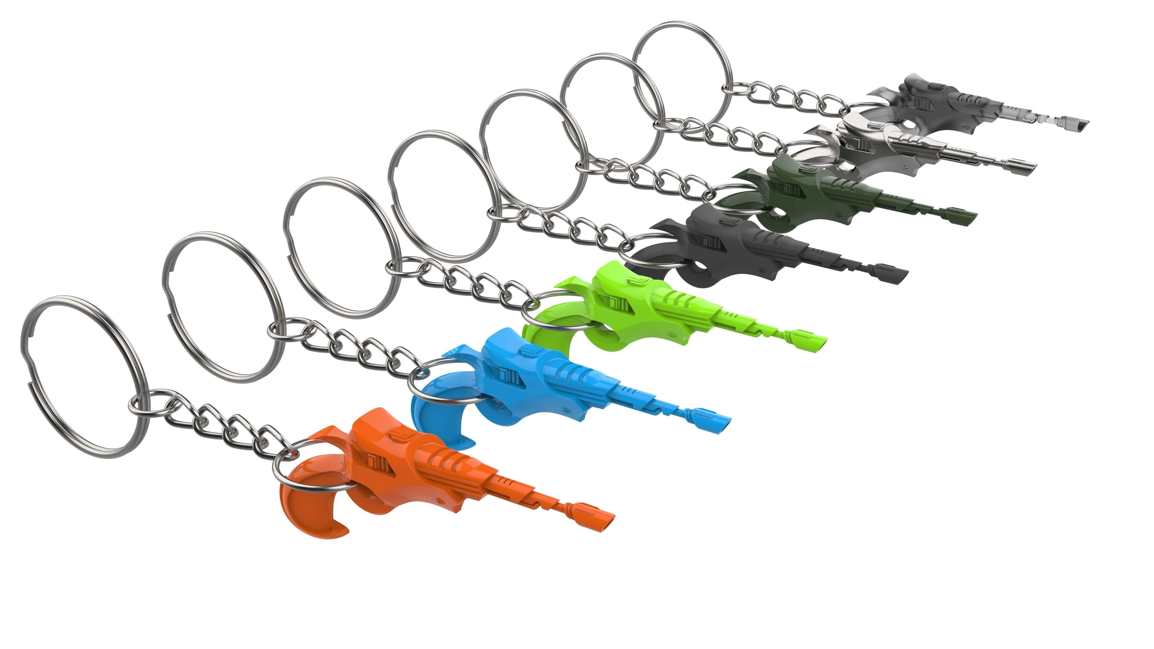 Keychain - Klingon Disruptor - Star Trek - Printable - STL 3D print model_17