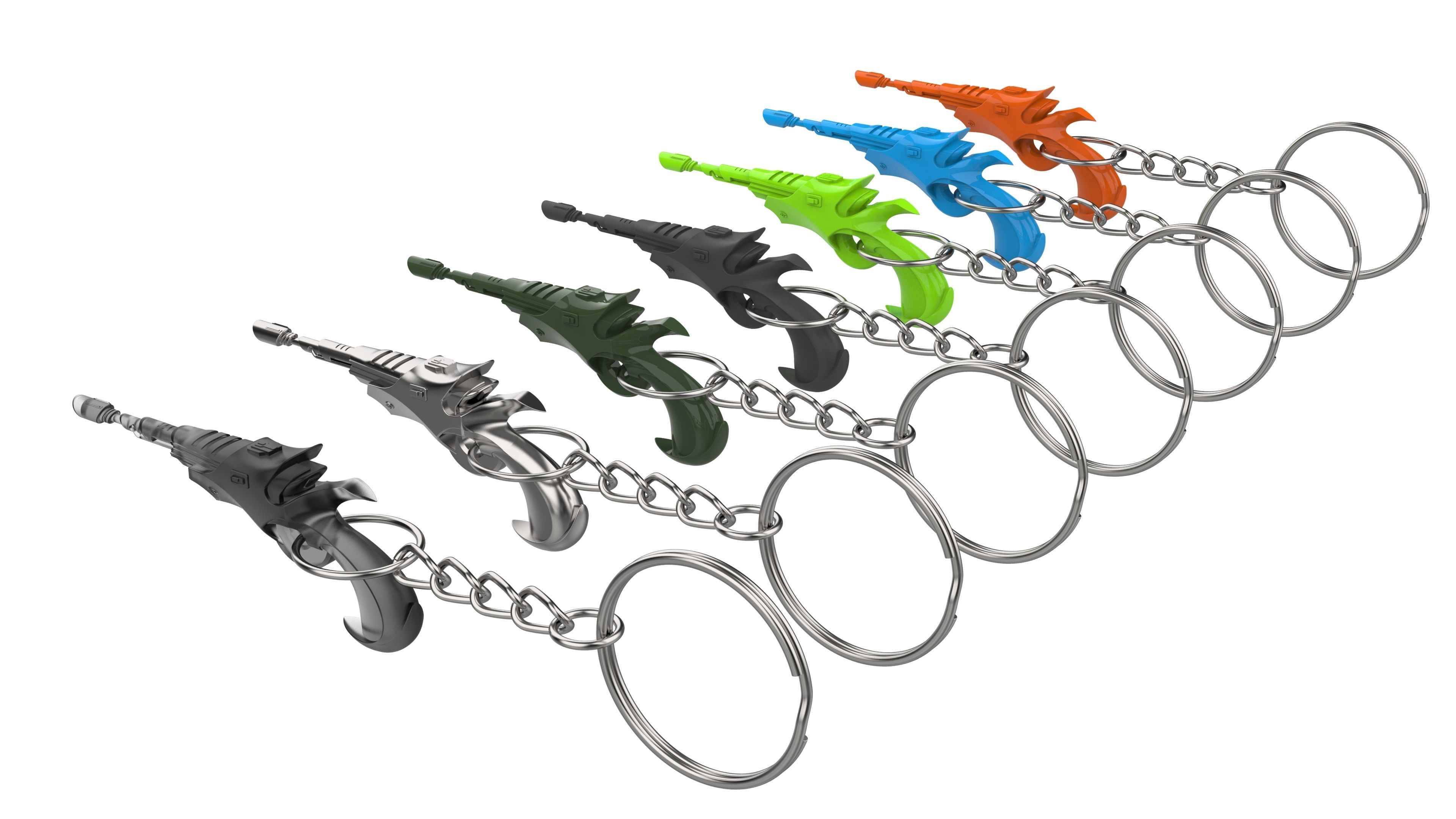 Keychain - Klingon Disruptor - Star Trek - Printable - STL 3D print model_15