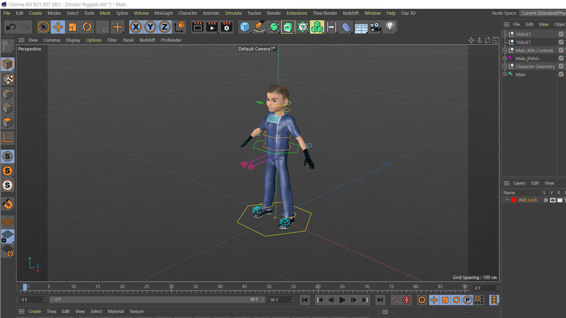 Doctor Rigged Low-poly 3D model_30