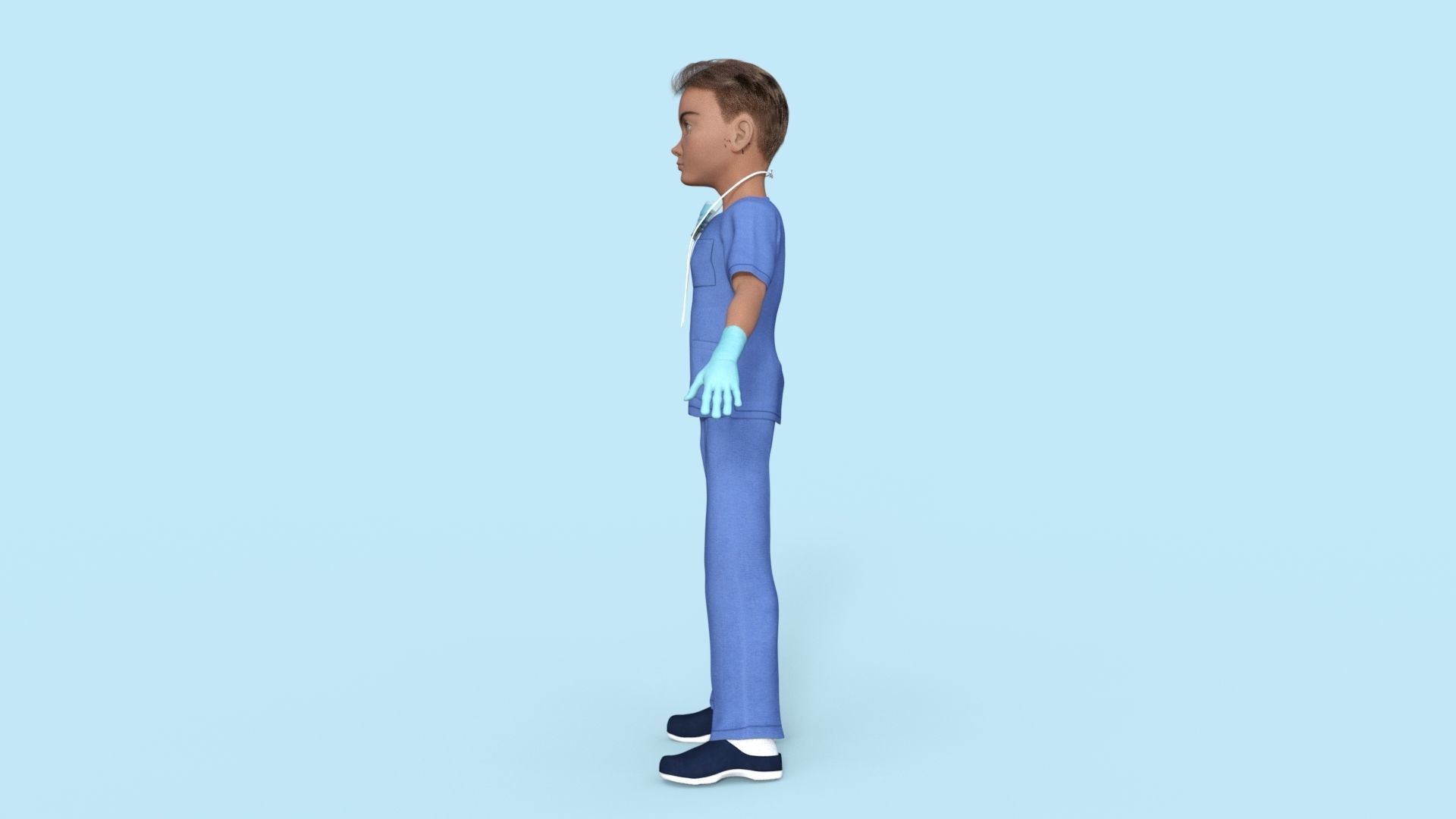 Doctor Rigged Low-poly 3D model_27