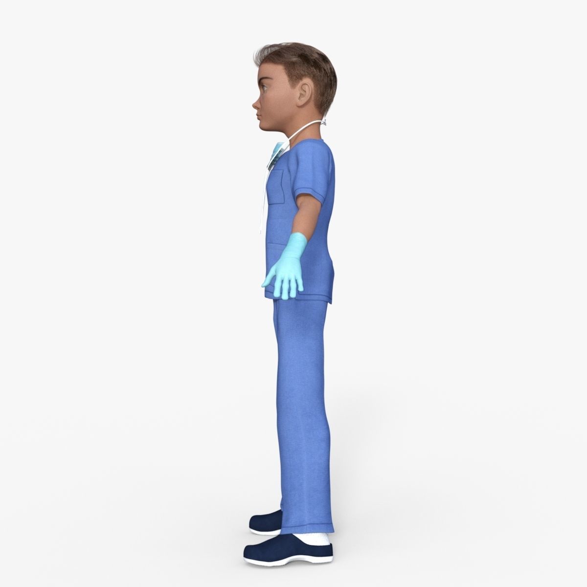 Doctor Rigged Low-poly 3D model_3