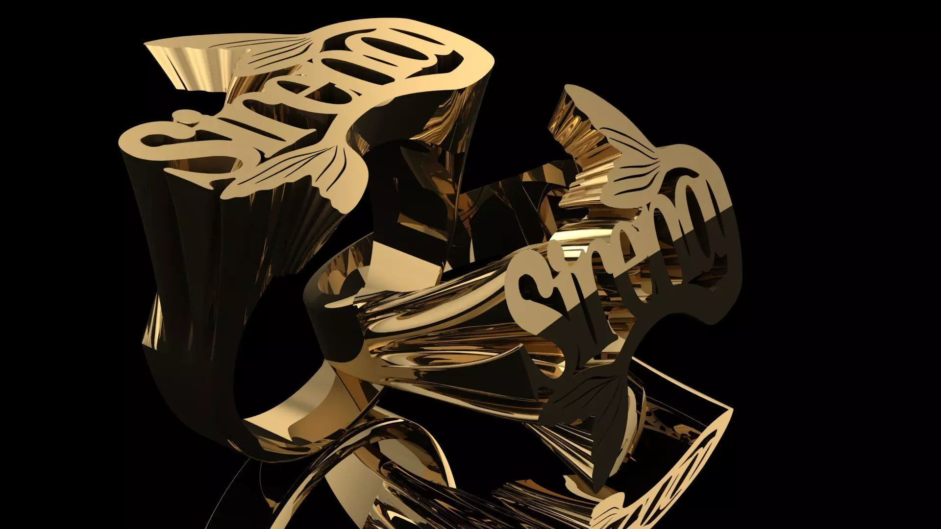 mermaid tail ring 3D print model