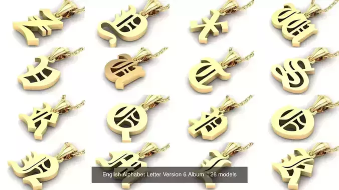 English Alphabet Letter Version 6 Album 