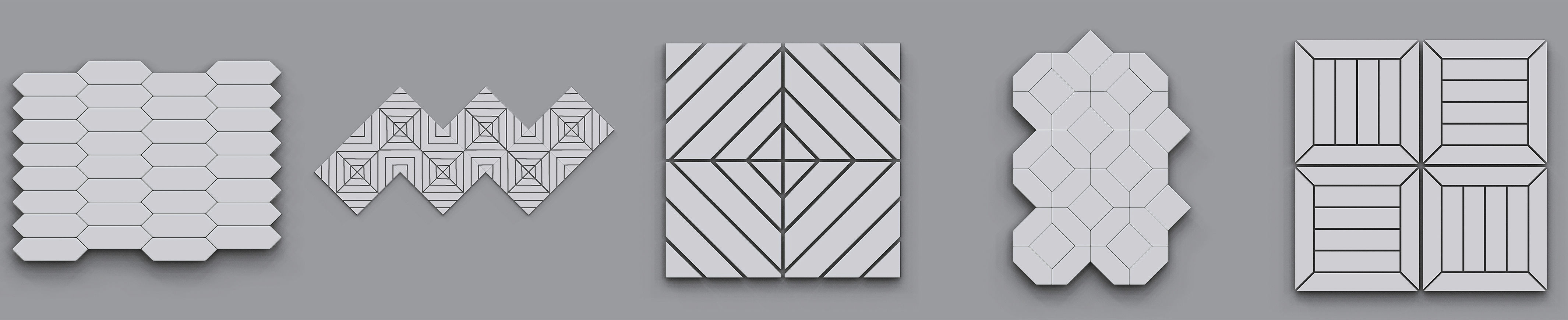 Brick Tiles IMM Brush Pack for Zbrush Low-poly 3D model_7