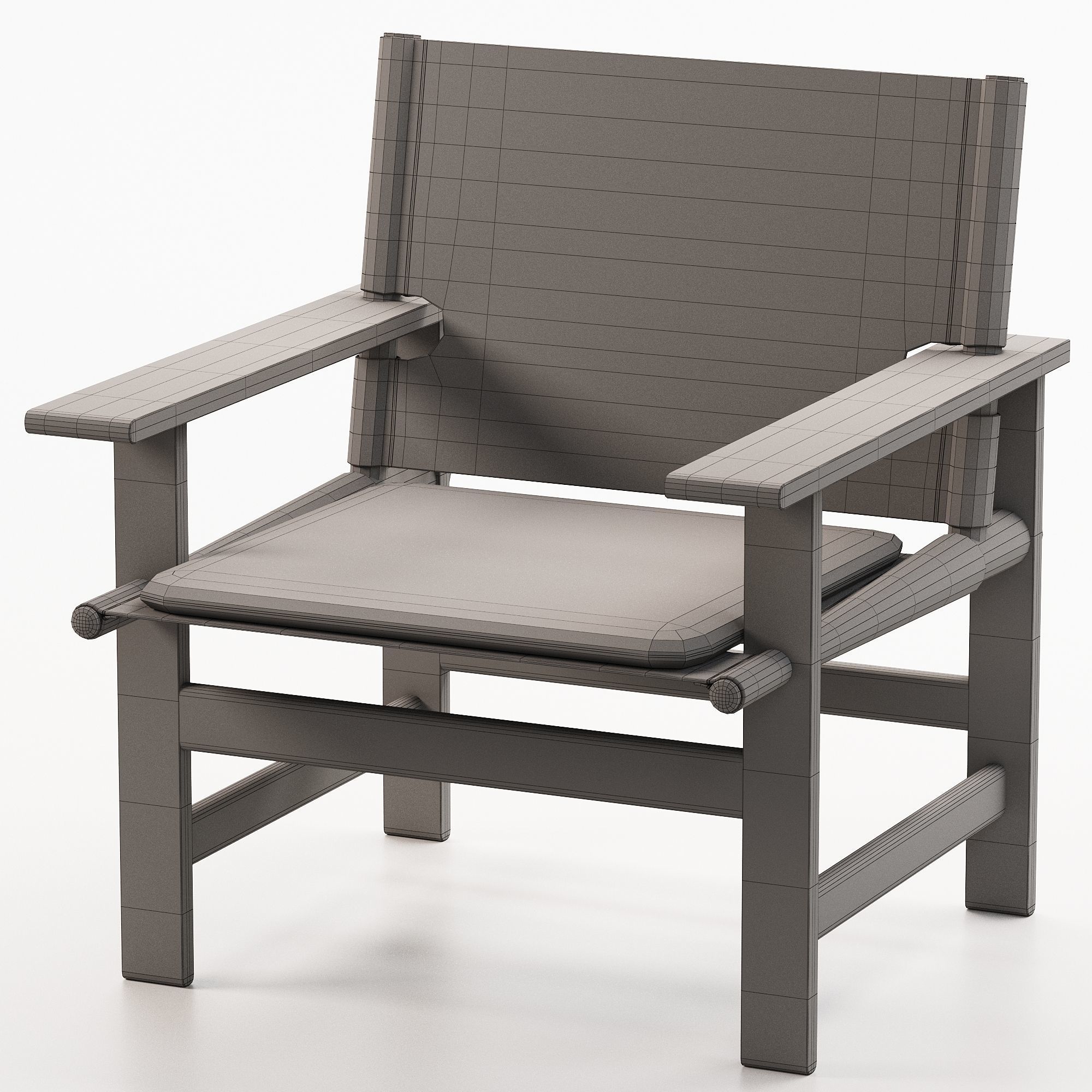 The Canvas Chair 3D model_4