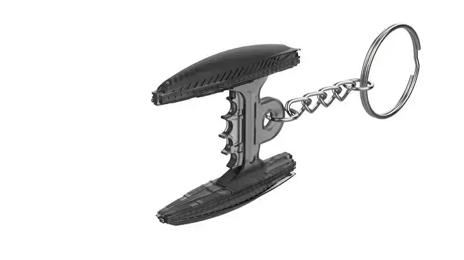 Keychain - Romulan Disruptor - Star Trek - Printable - STL 3D print model