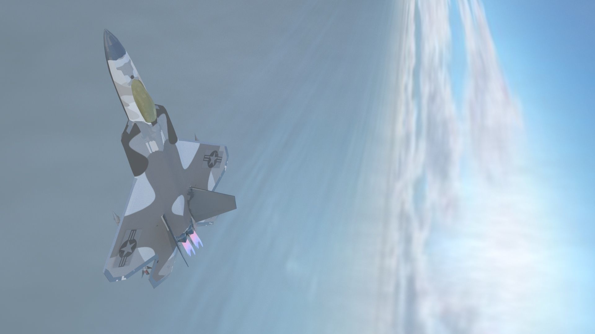 f-22 raptor 3d model in detail animation ready USA F-22 RAPTOR 3D model_2