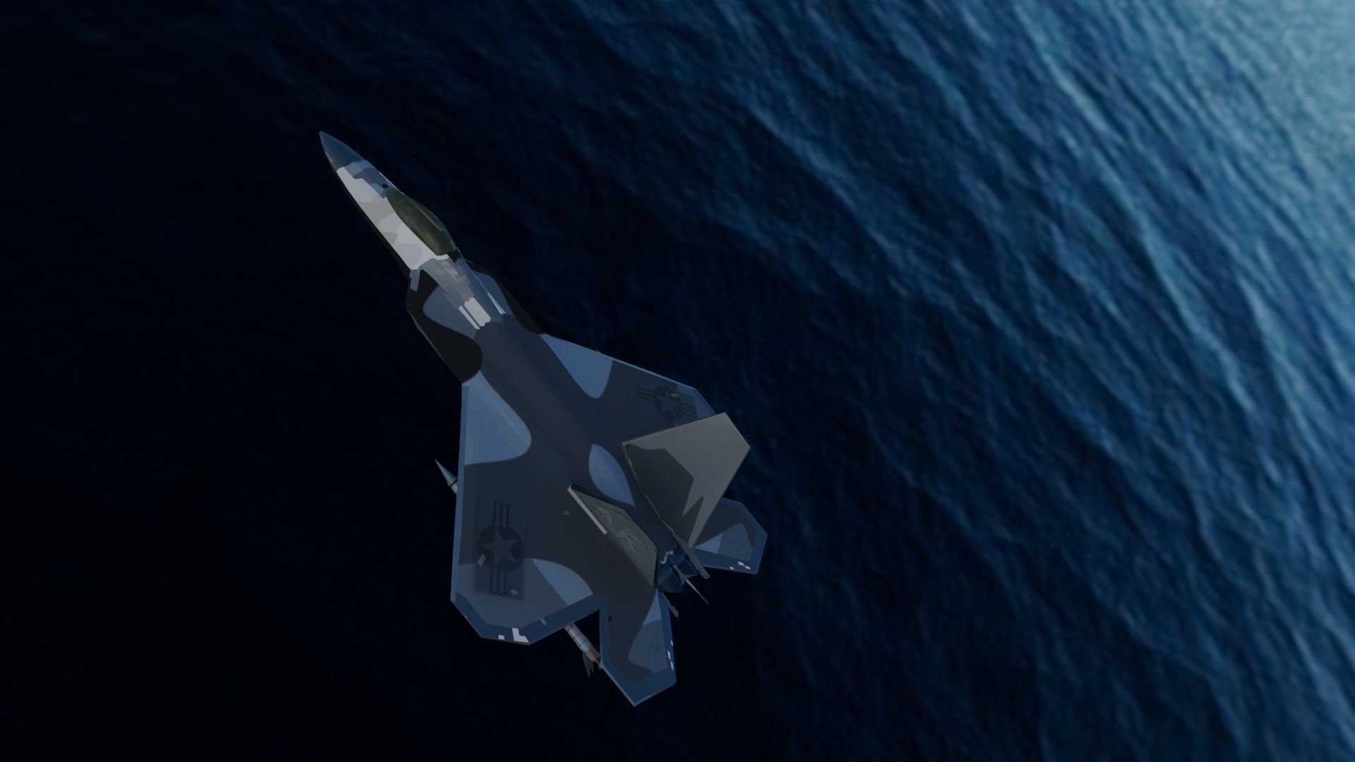 f-22 raptor 3d model in detail animation ready USA F-22 RAPTOR 3D model_6
