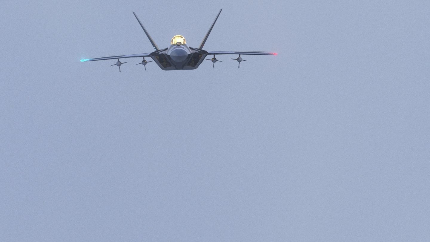 f-22 raptor 3d model in detail animation ready USA F-22 RAPTOR 3D model_3