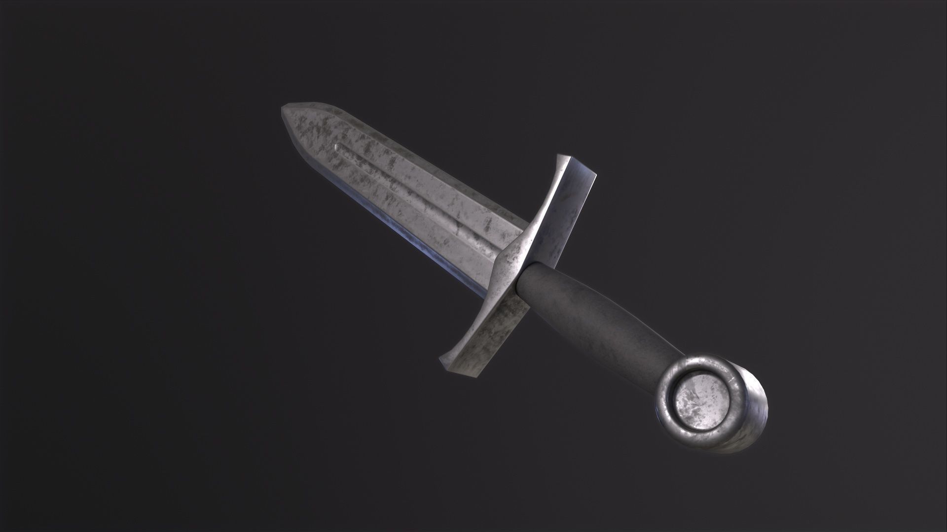 Sword 3D Model Low-poly 3D model_2