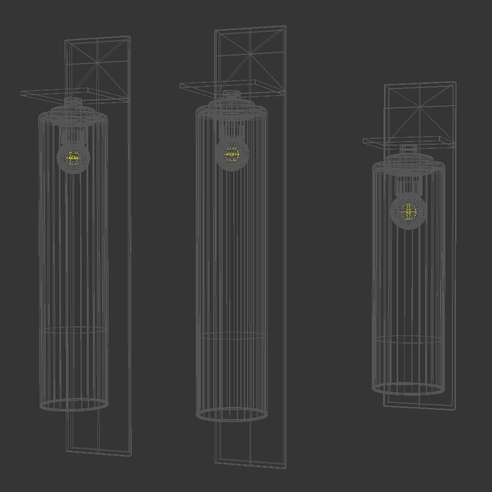 Articolo Eclipse exterior wall sconce 3D model_7