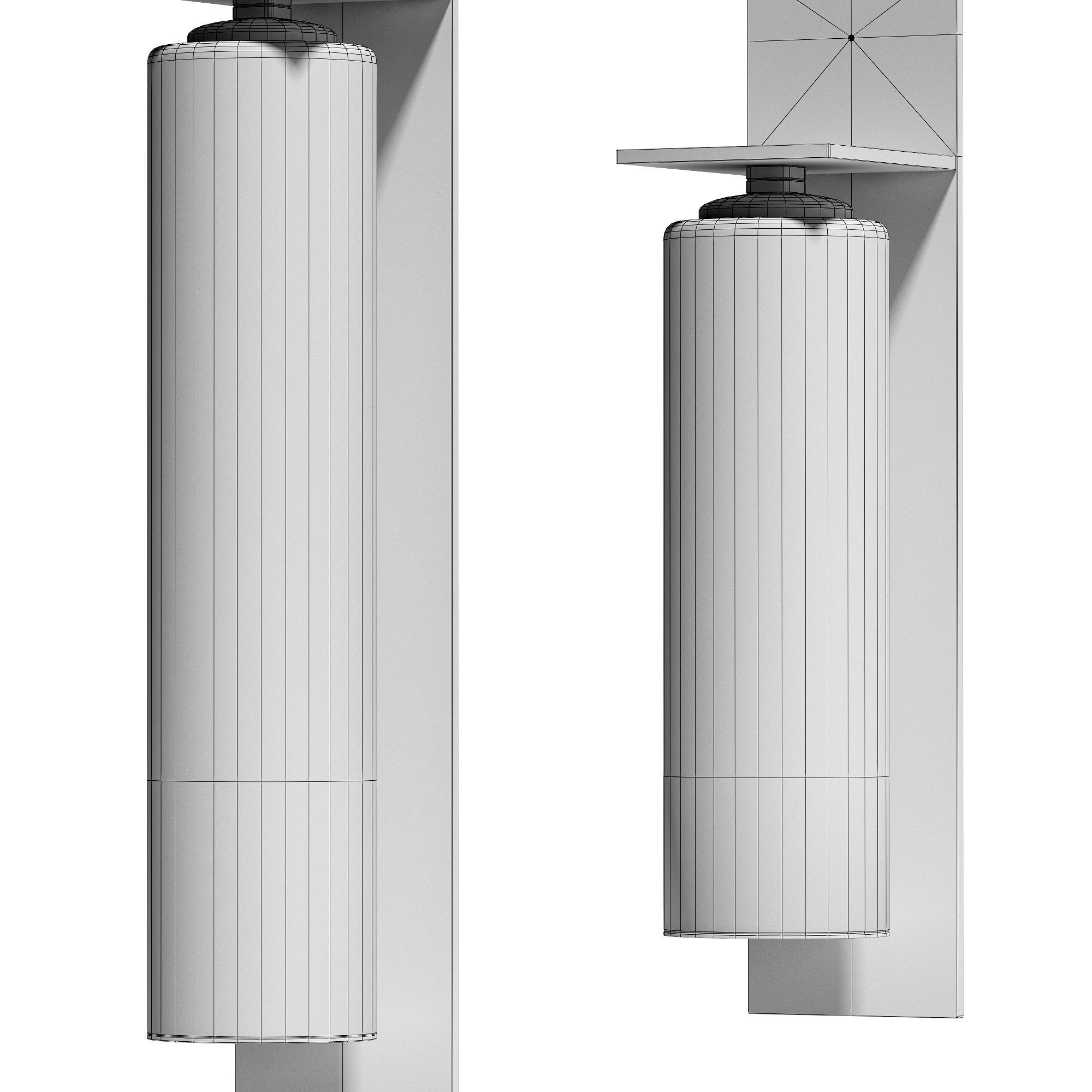 Articolo Eclipse exterior wall sconce 3D model_5