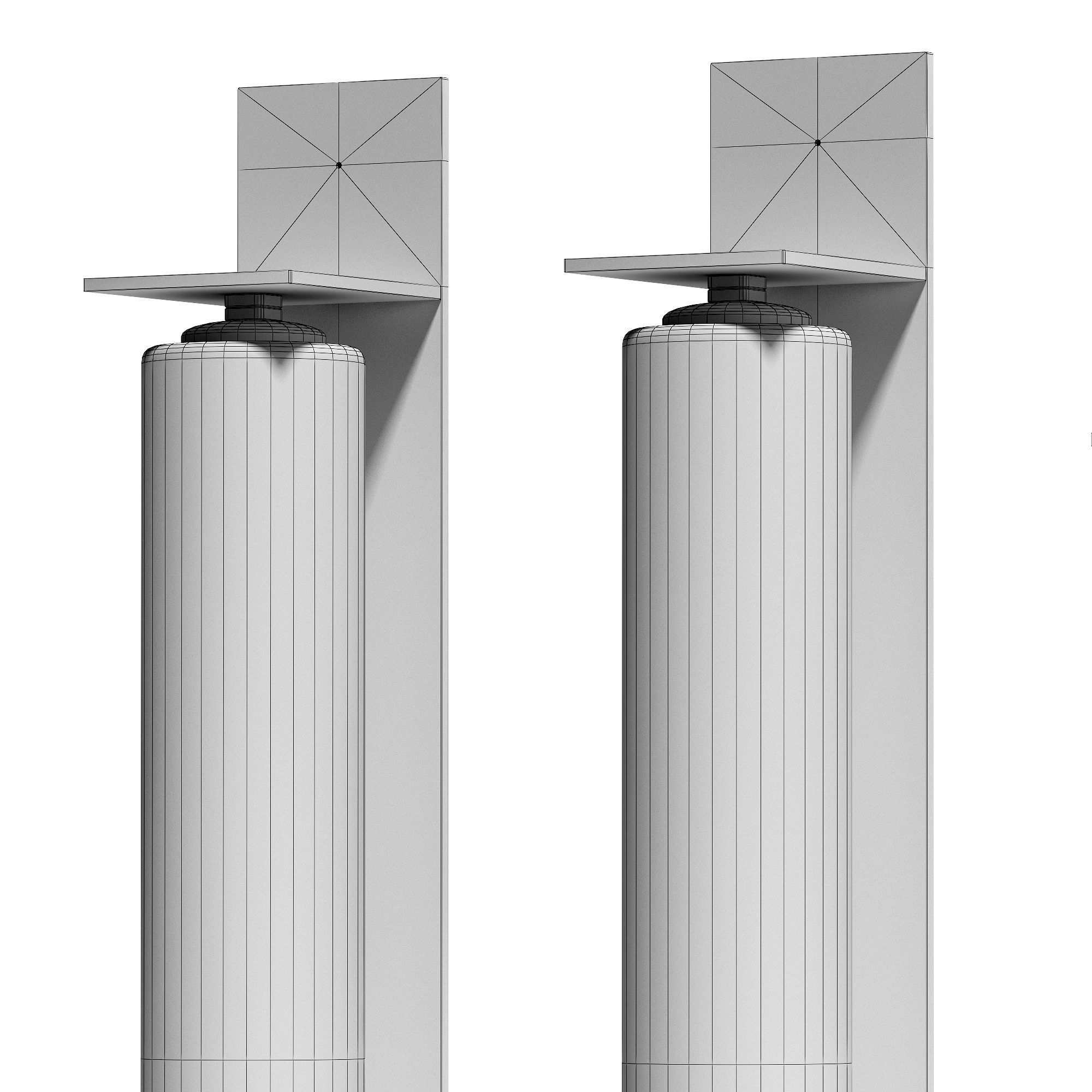 Articolo Eclipse exterior wall sconce 3D model_4