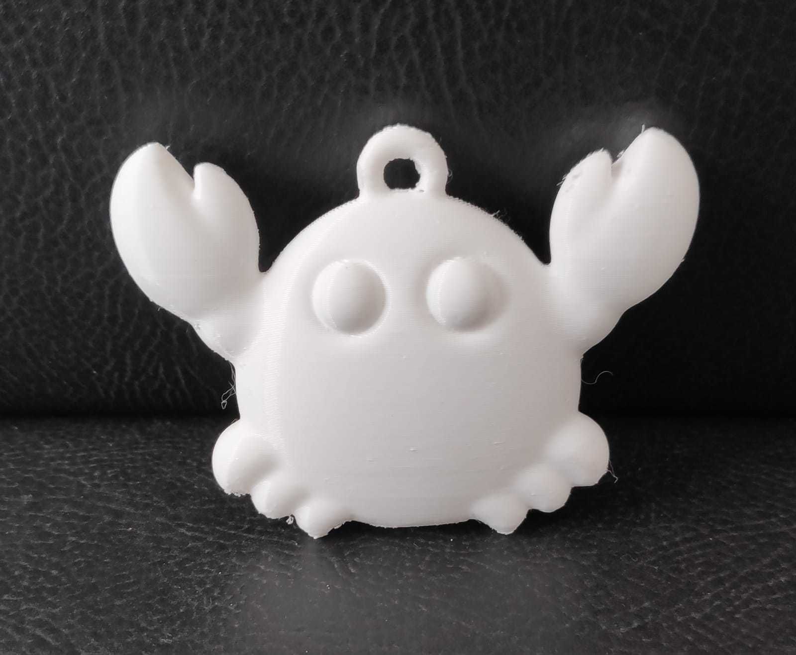 Crab Keychain 3D print model_4