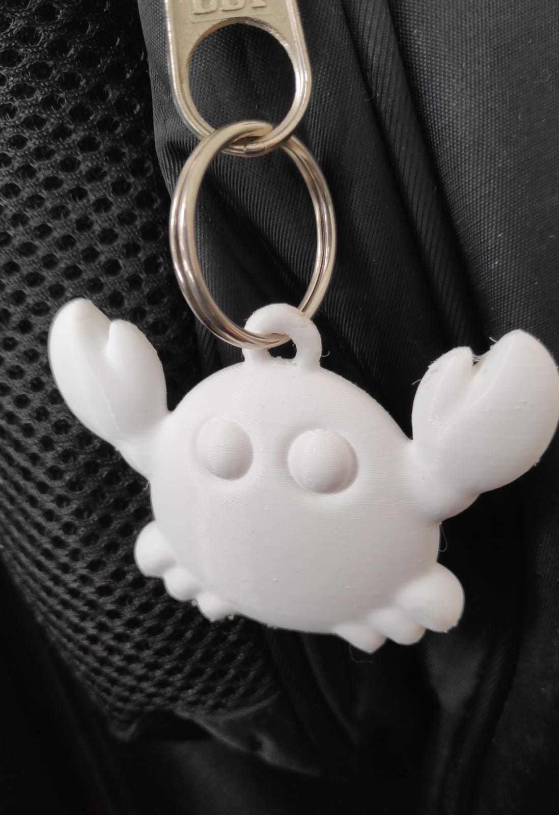 Crab Keychain 3D print model_12