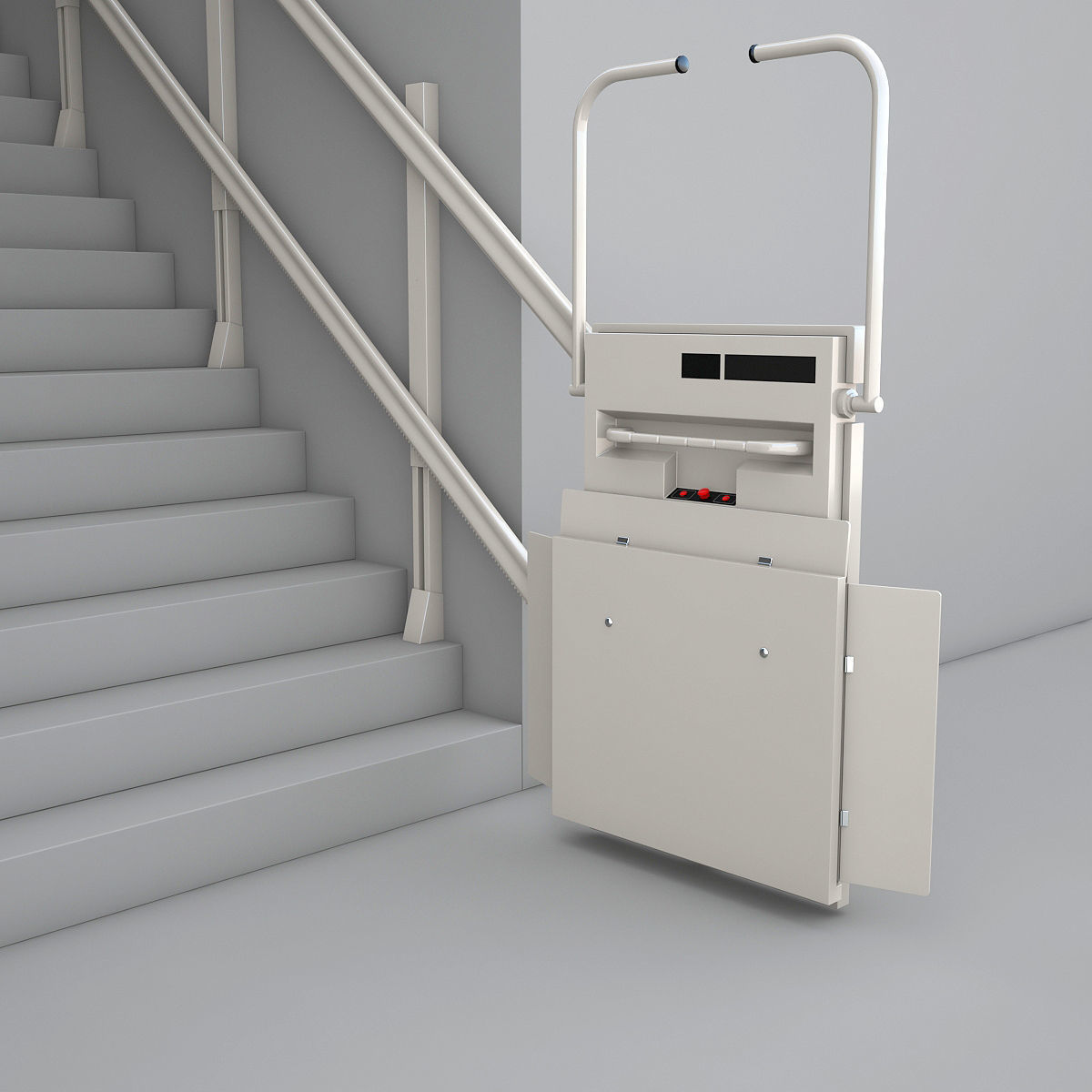 Platform lift 3D model_2