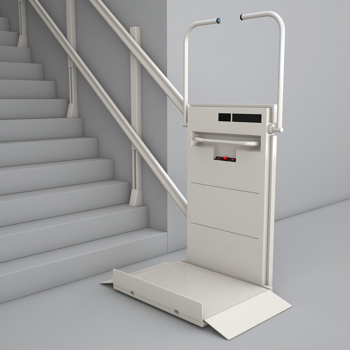 Platform lift 3D model_1