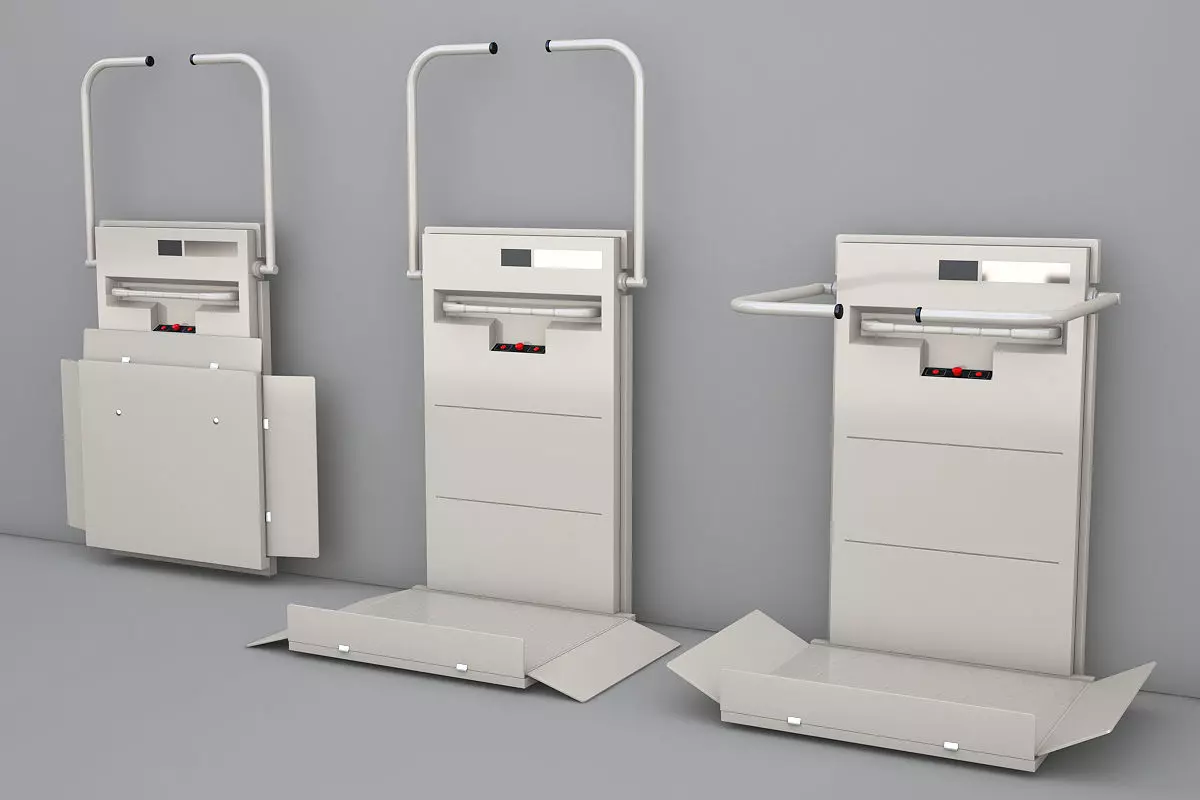 Platform lift 3D model_0