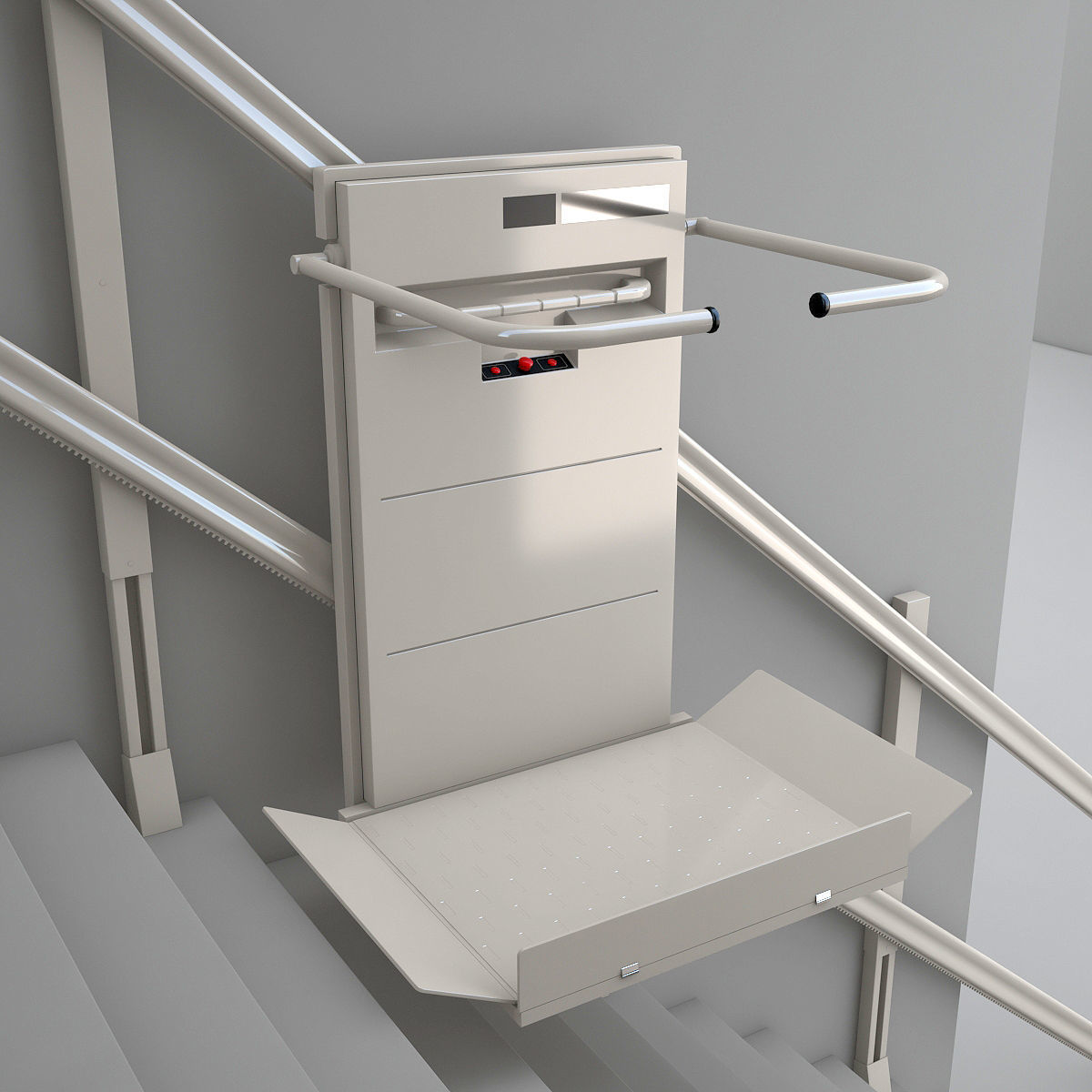 Platform lift 3D model_4