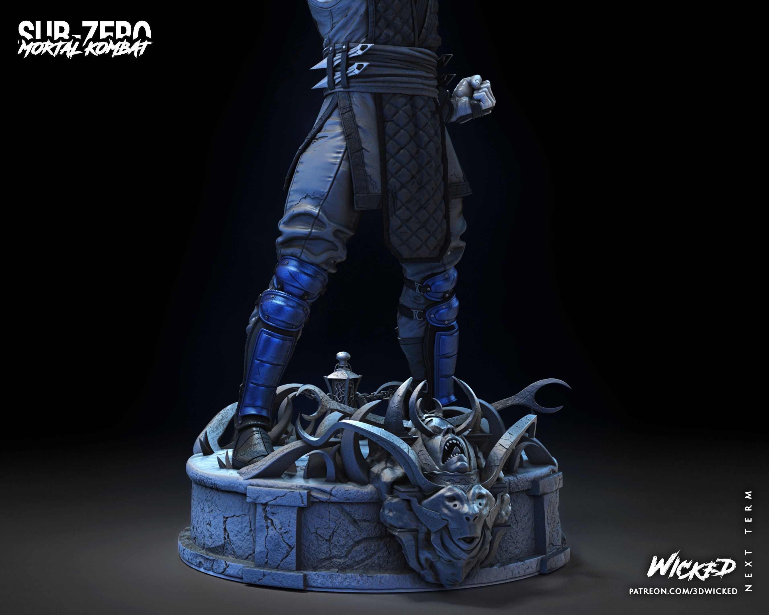 Wicked Video Game Sub Zero Sculpture ready for 3d printing 3D print model_49