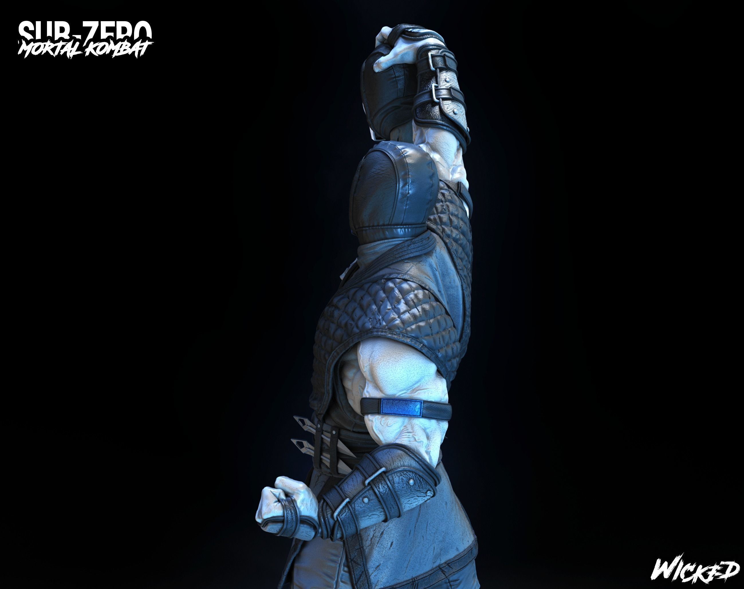 Wicked Video Game Sub Zero Sculpture ready for 3d printing 3D print model_9