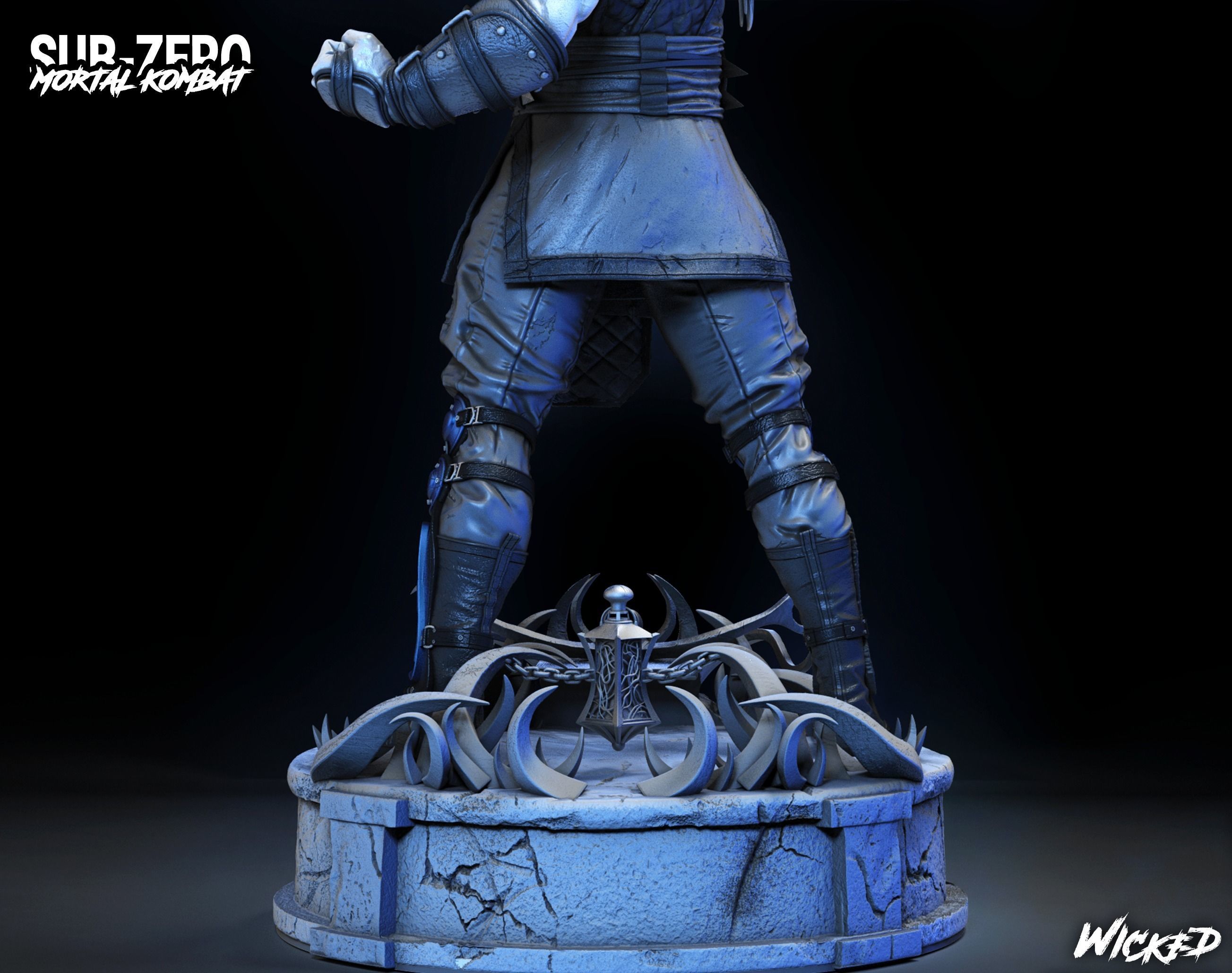 Wicked Video Game Sub Zero Sculpture ready for 3d printing 3D print model_18