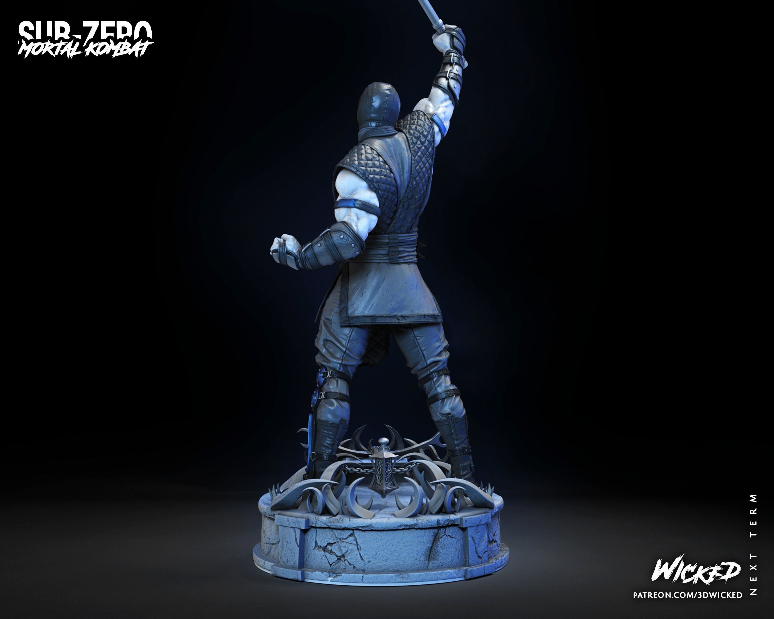 Wicked Video Game Sub Zero Sculpture ready for 3d printing 3D print model_72