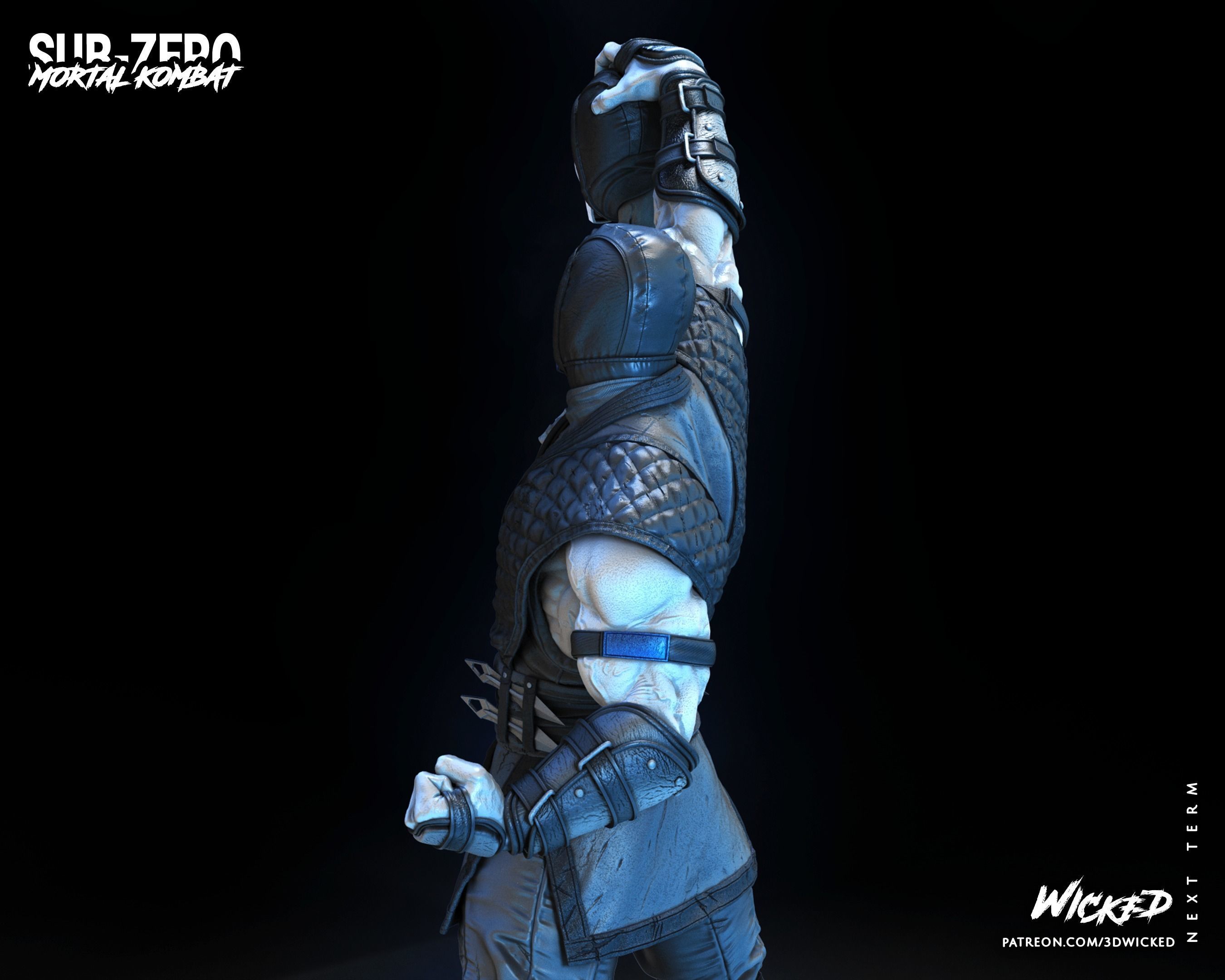 Wicked Video Game Sub Zero Sculpture ready for 3d printing 3D print model_50
