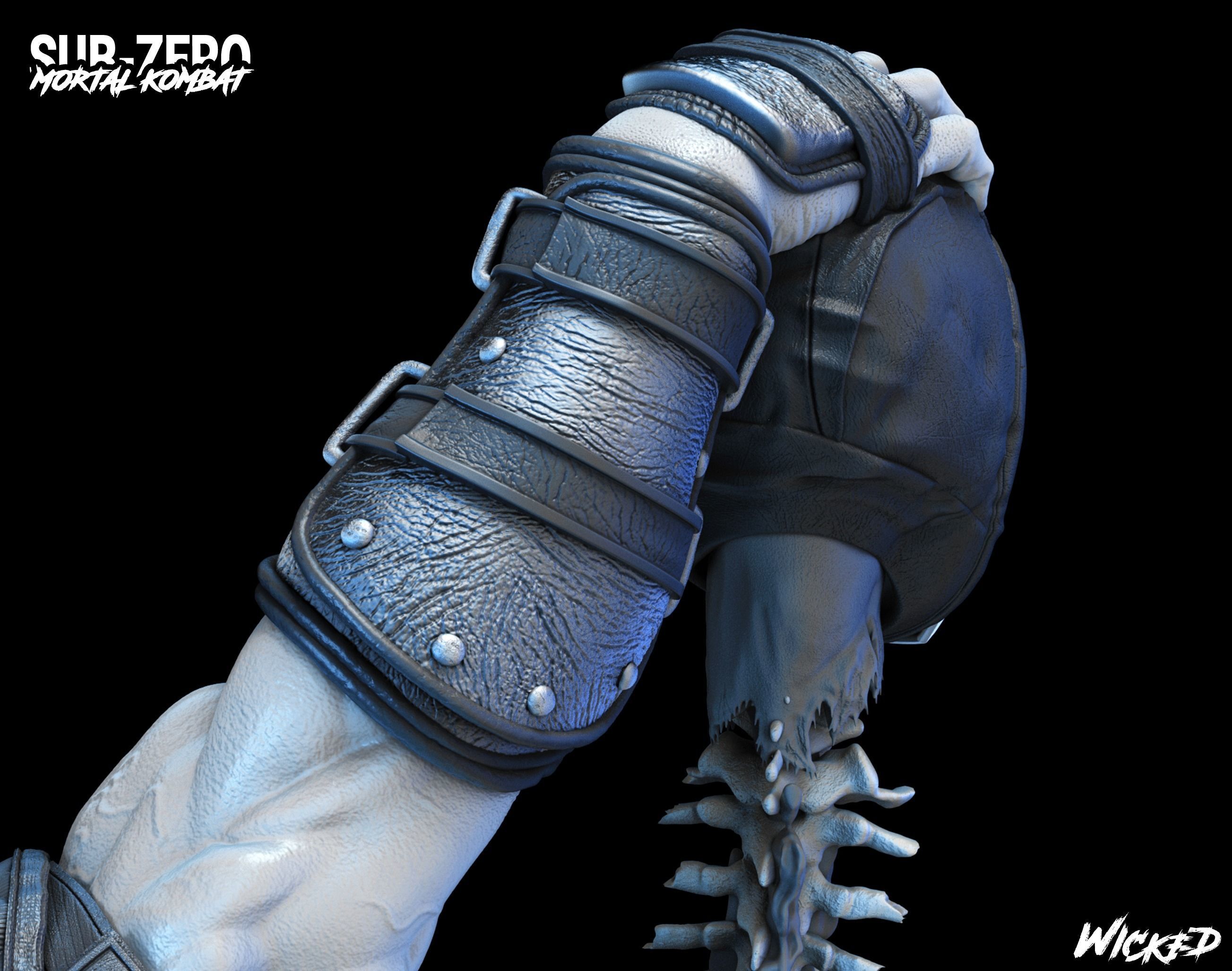Wicked Video Game Sub Zero Sculpture ready for 3d printing 3D print model_13