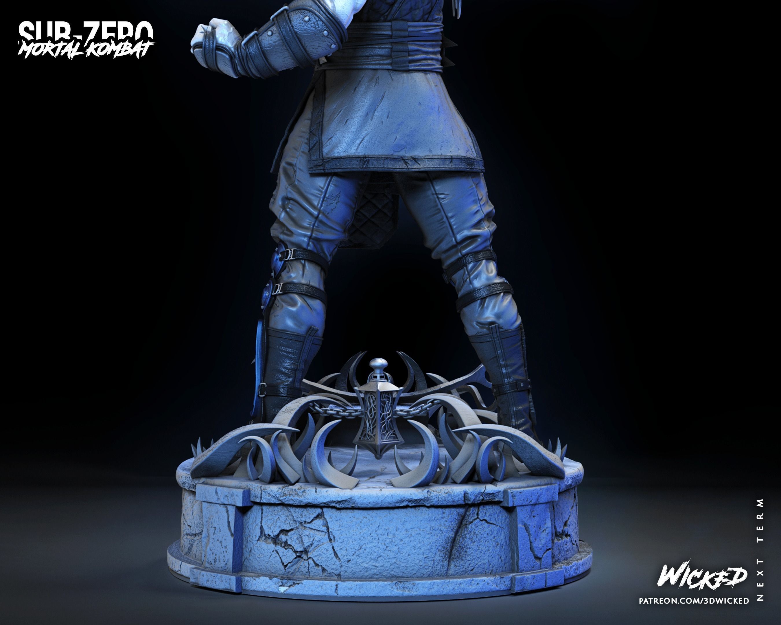 Wicked Video Game Sub Zero Sculpture ready for 3d printing 3D print model_39