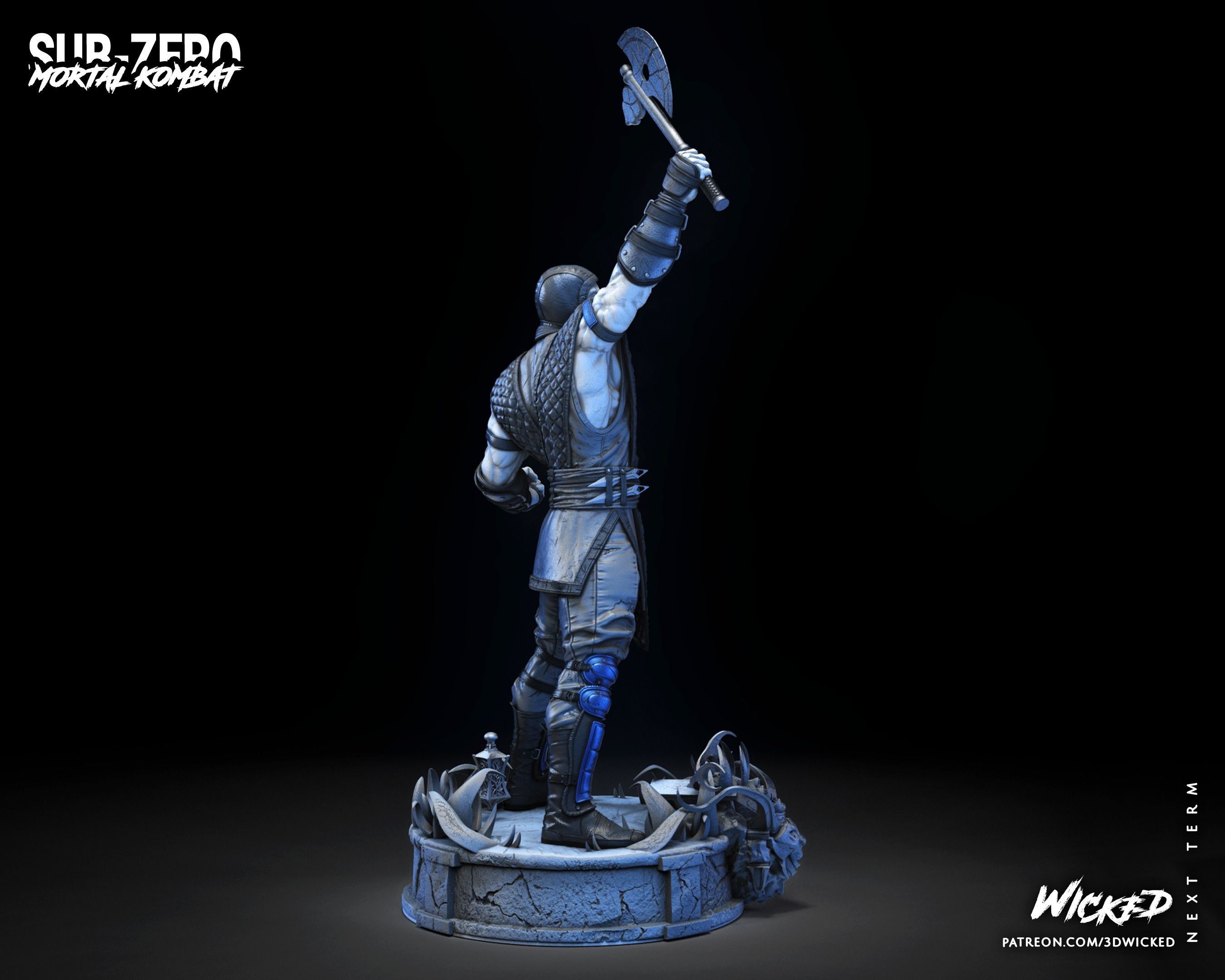 Wicked Video Game Sub Zero Sculpture ready for 3d printing 3D print model_66