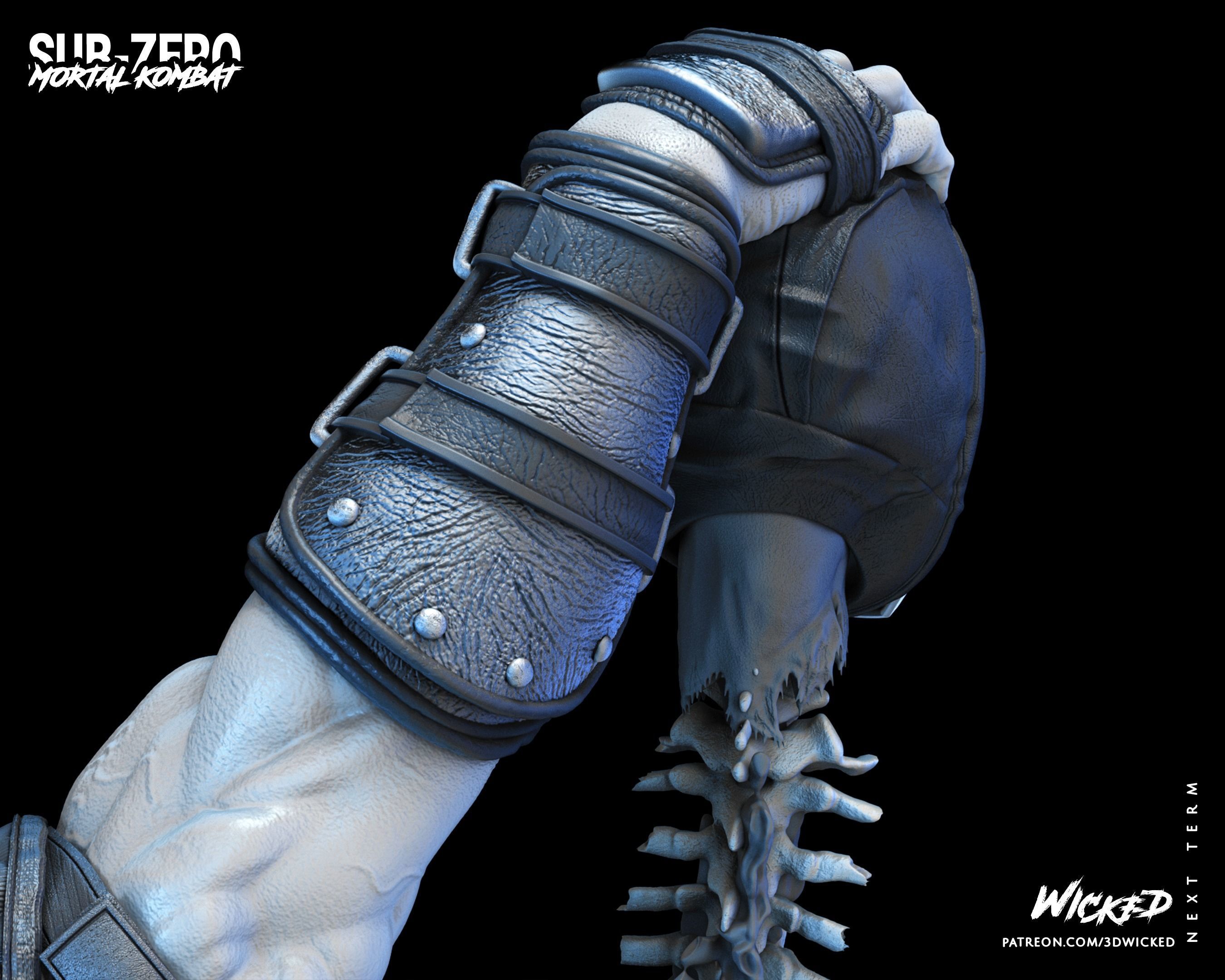 Wicked Video Game Sub Zero Sculpture ready for 3d printing 3D print model_37