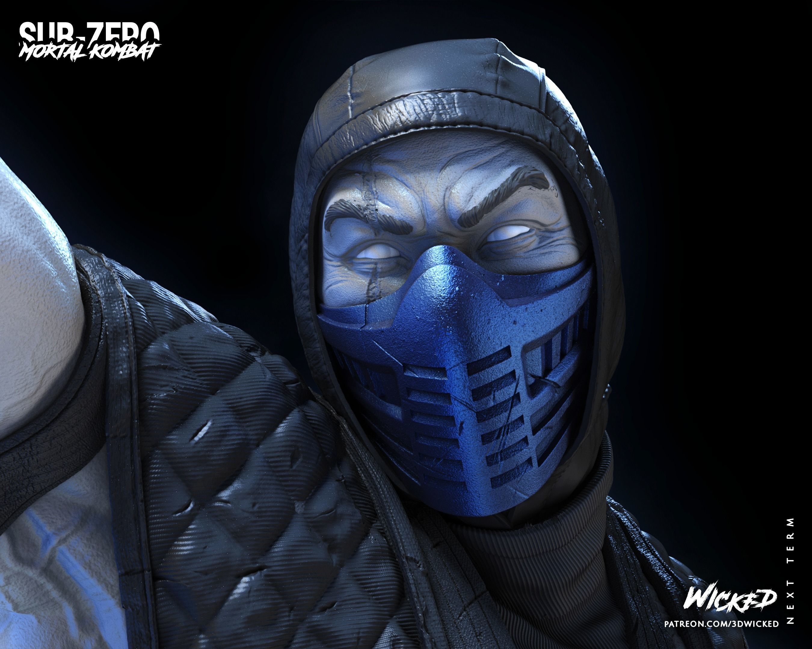 Wicked Video Game Sub Zero Sculpture ready for 3d printing 3D print model_74
