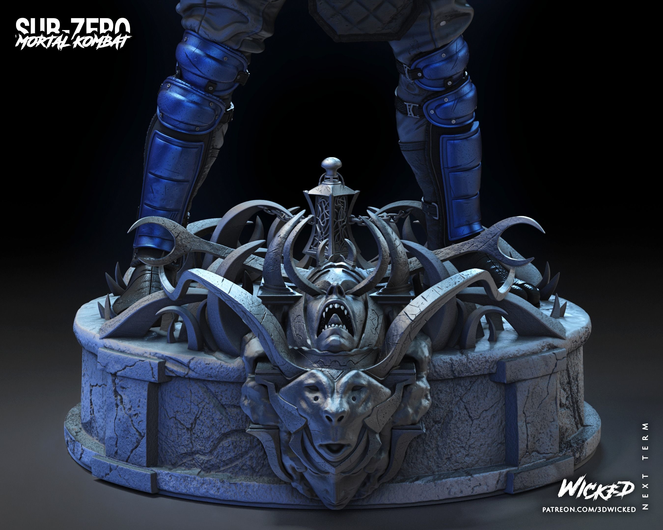 Wicked Video Game Sub Zero Sculpture ready for 3d printing 3D print model_83