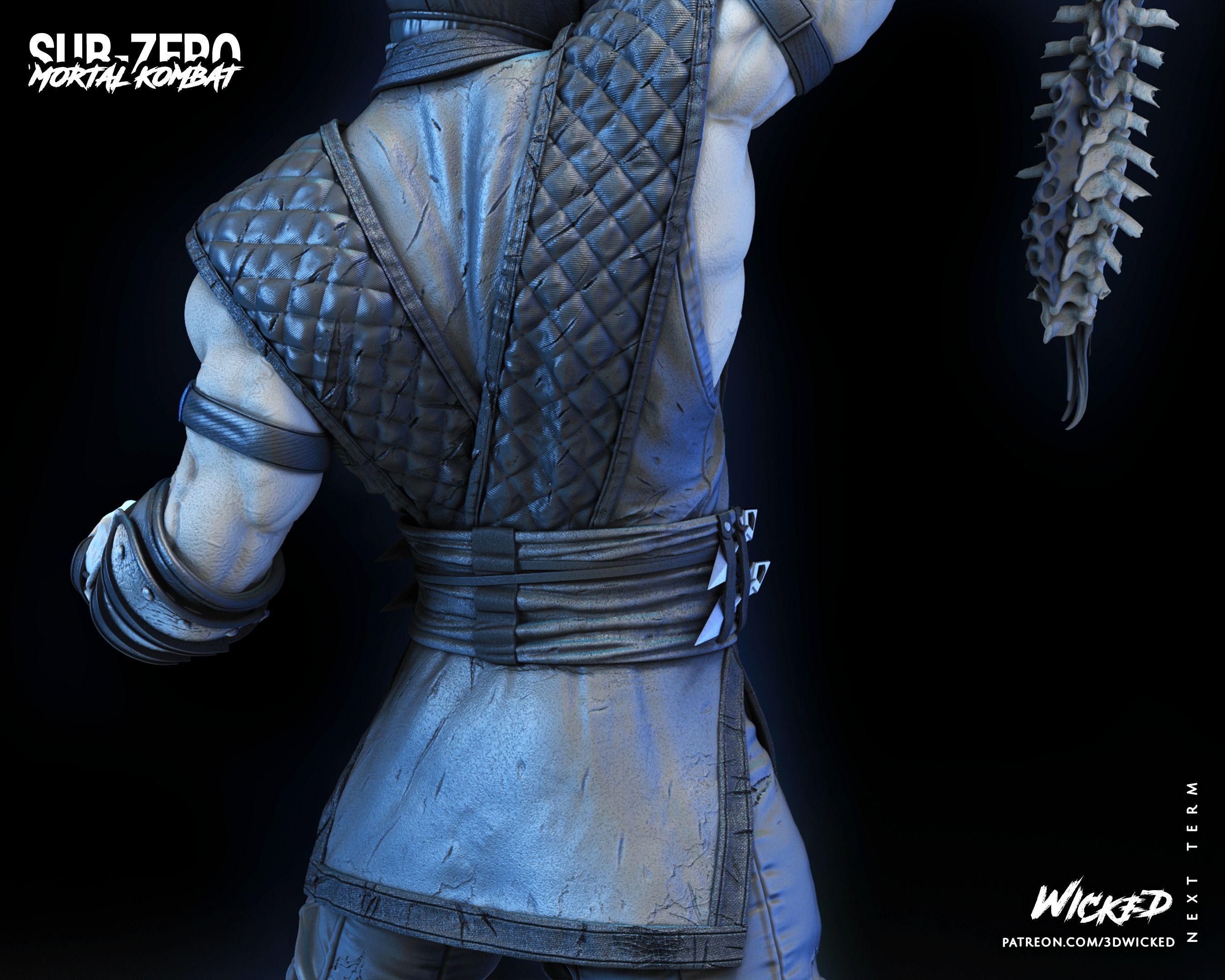 Wicked Video Game Sub Zero Sculpture ready for 3d printing 3D print model_53