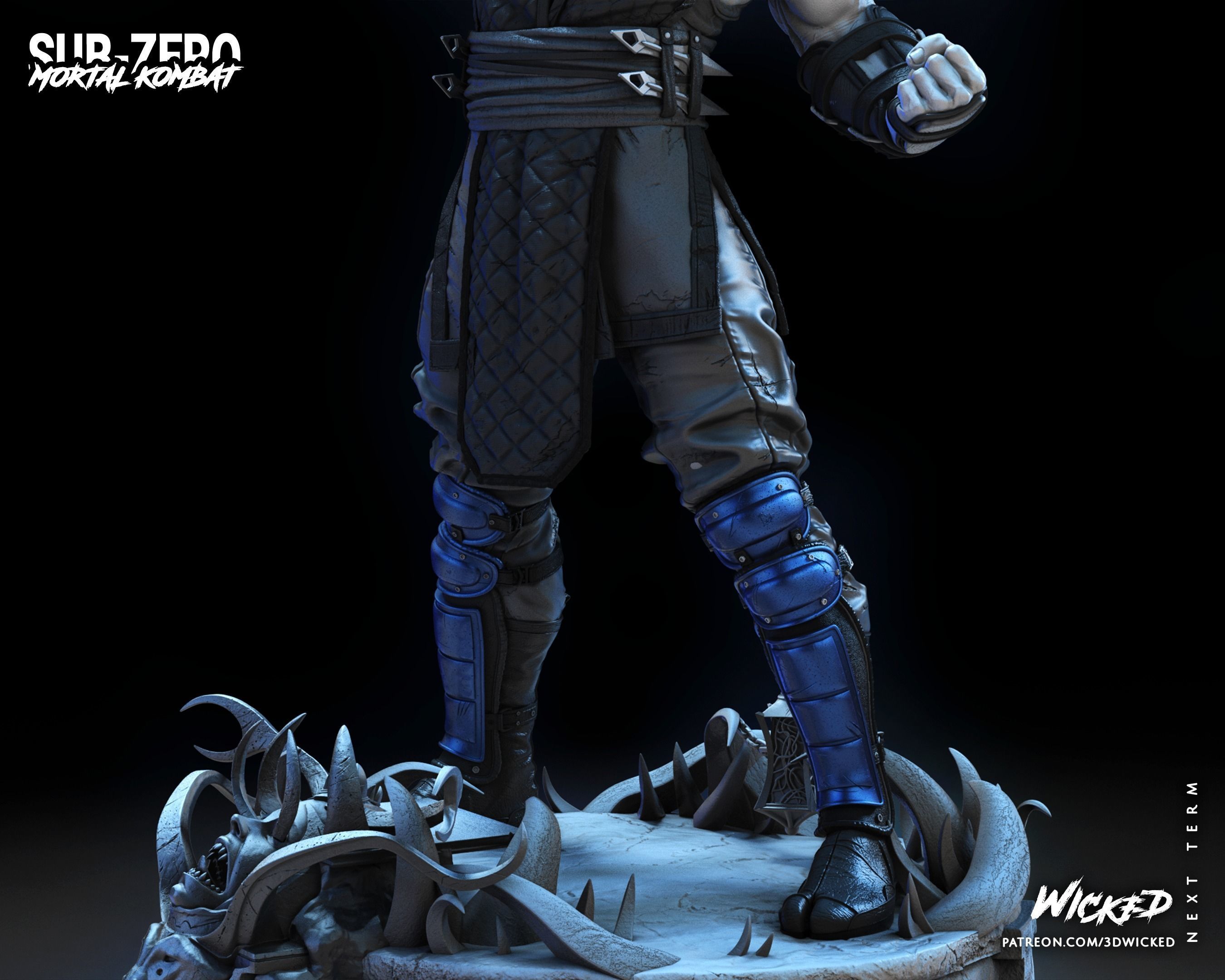Wicked Video Game Sub Zero Sculpture ready for 3d printing 3D print model_80