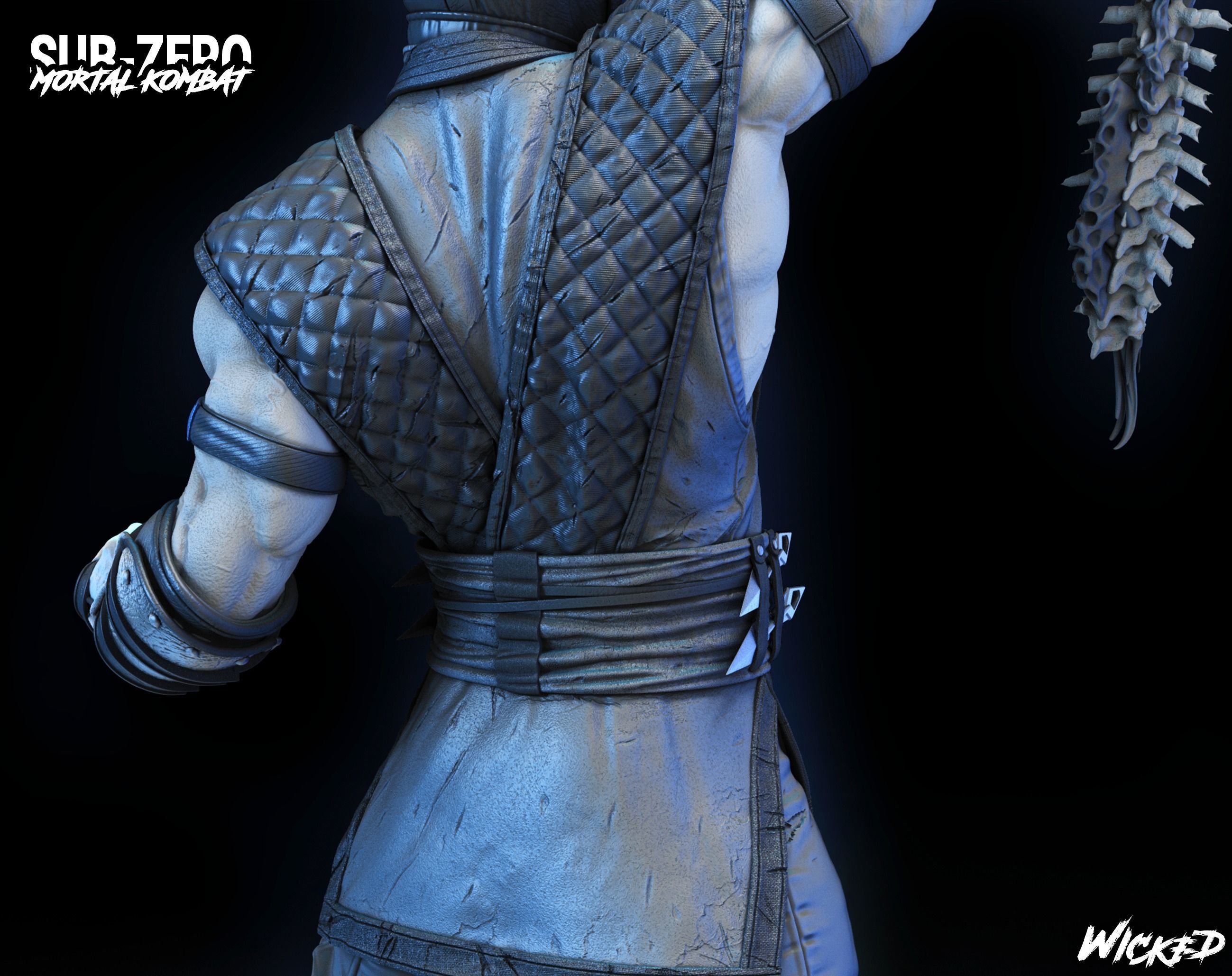 Wicked Video Game Sub Zero Sculpture ready for 3d printing 3D print model_16