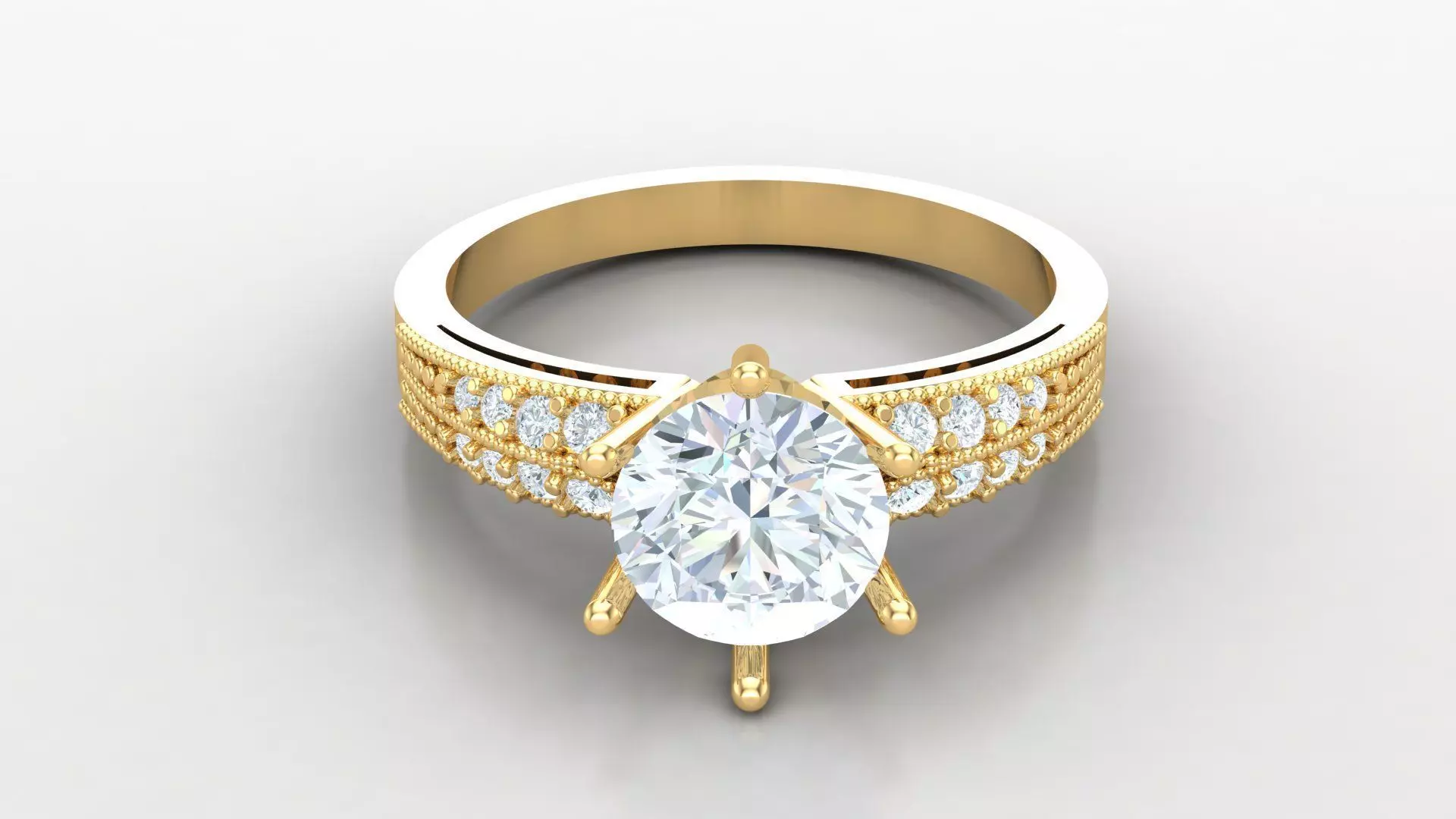 Diamond Women Ring Version 4 SLT 160 3D print model