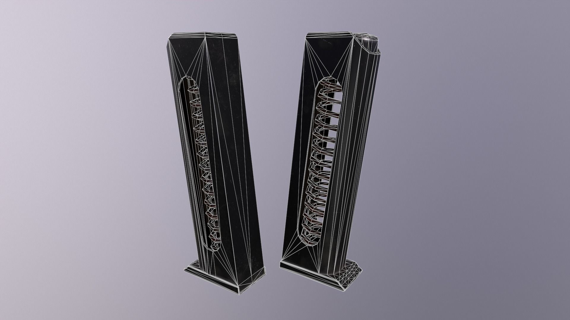 Makarov Pistol Gun Low-poly 3D model Free low-poly 3D model_14