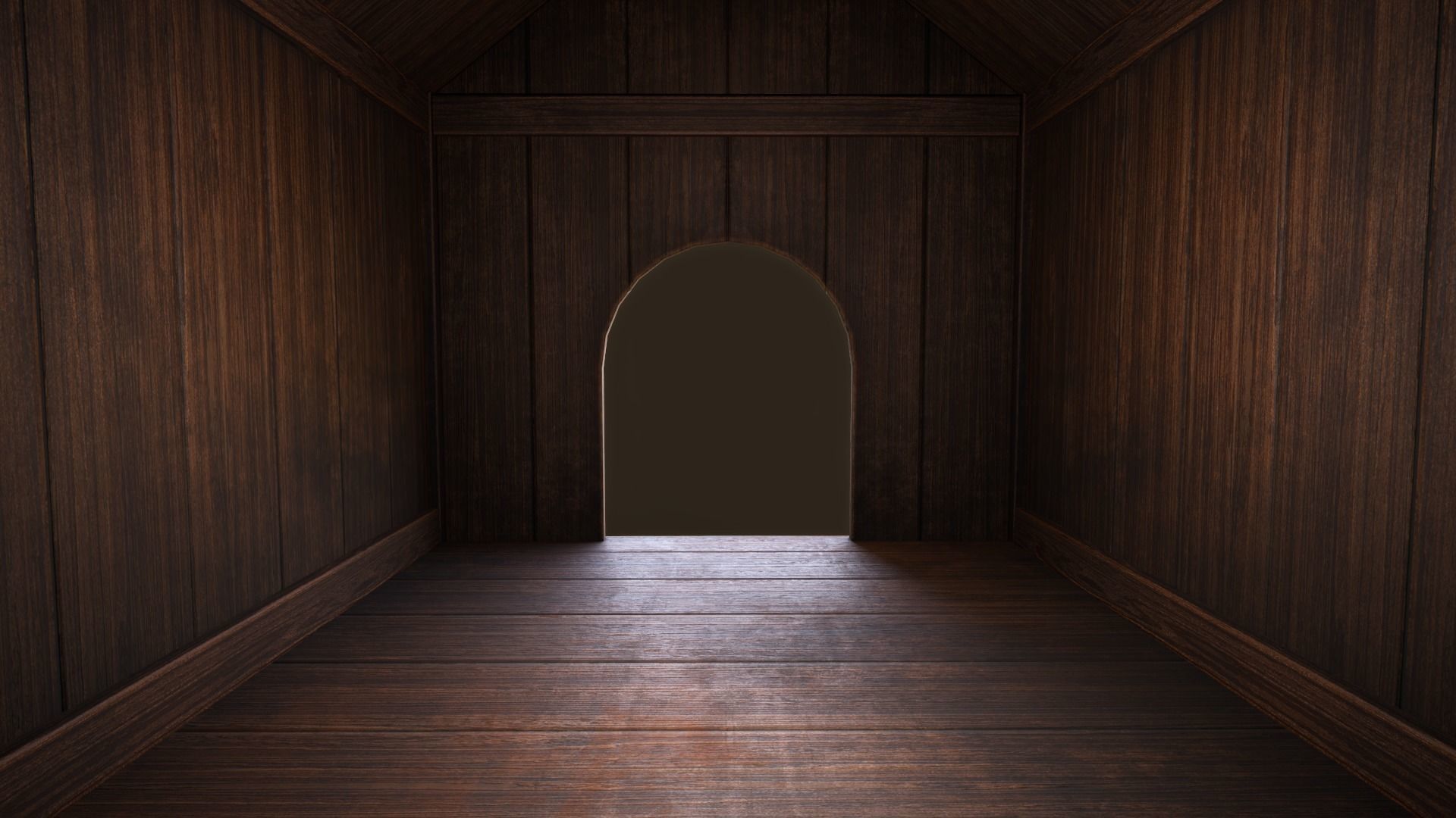 Doghouse Low-poly 3D model_9