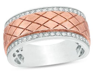 wedding ring two part 3D print model_9