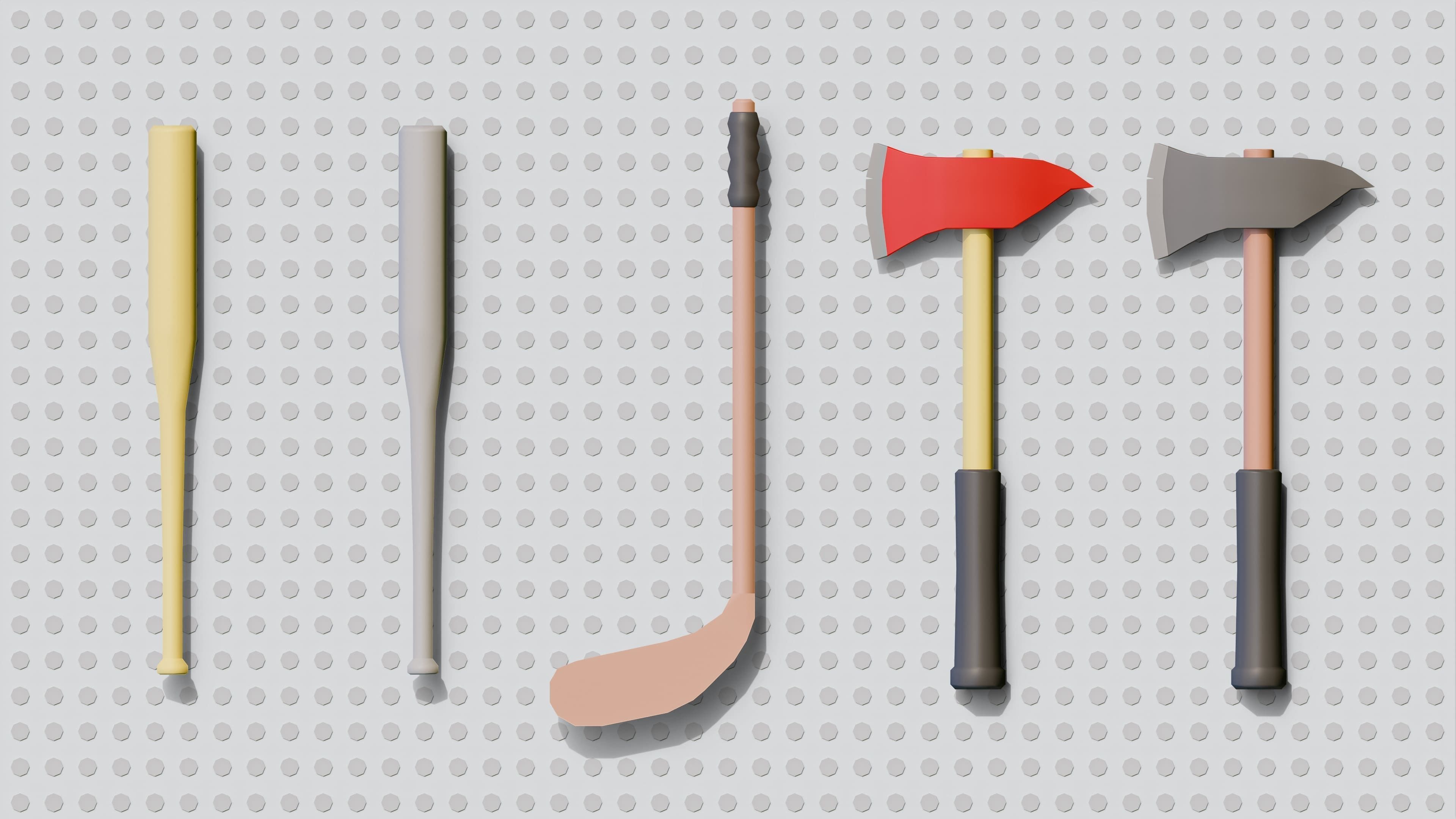 Weapons FREE Free low-poly 3D model_5