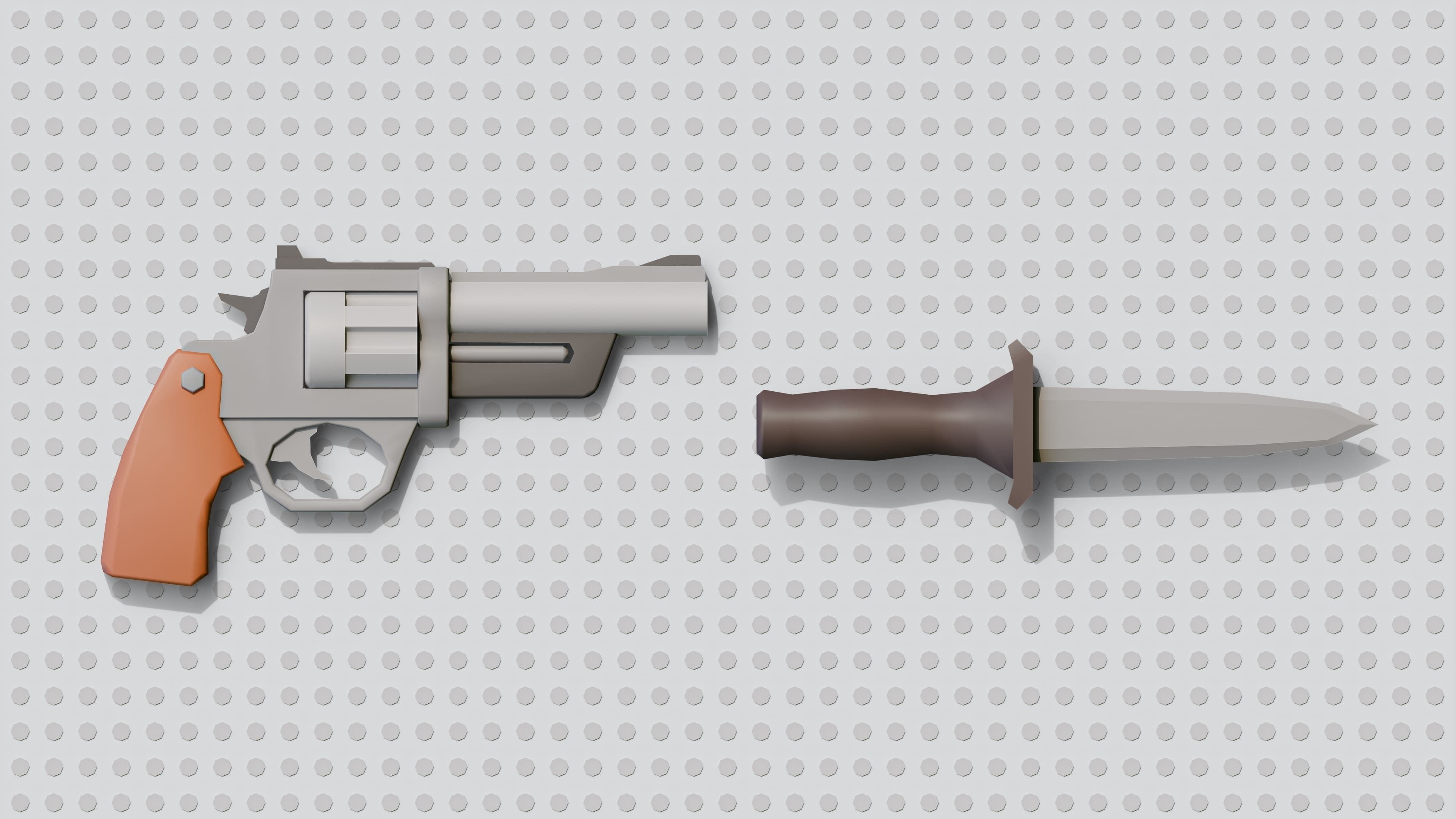 Weapons FREE Free low-poly 3D model_4