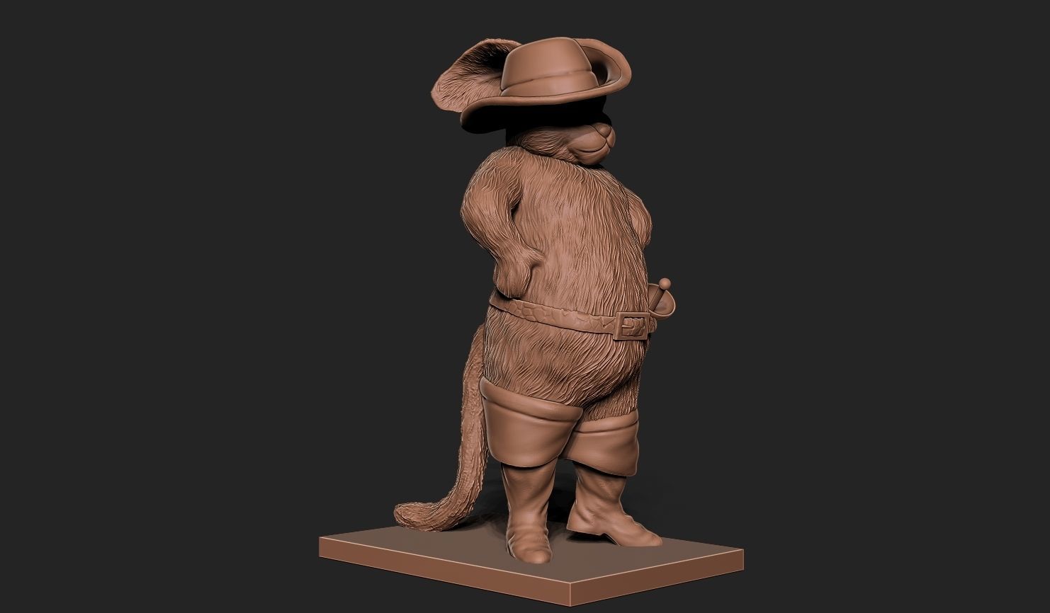 PUSS IN BOOTS 3D PRINT MODEL 3D print model_7