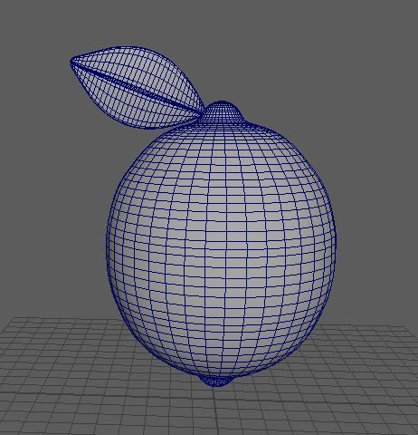 lemon Low-poly 3D model_7