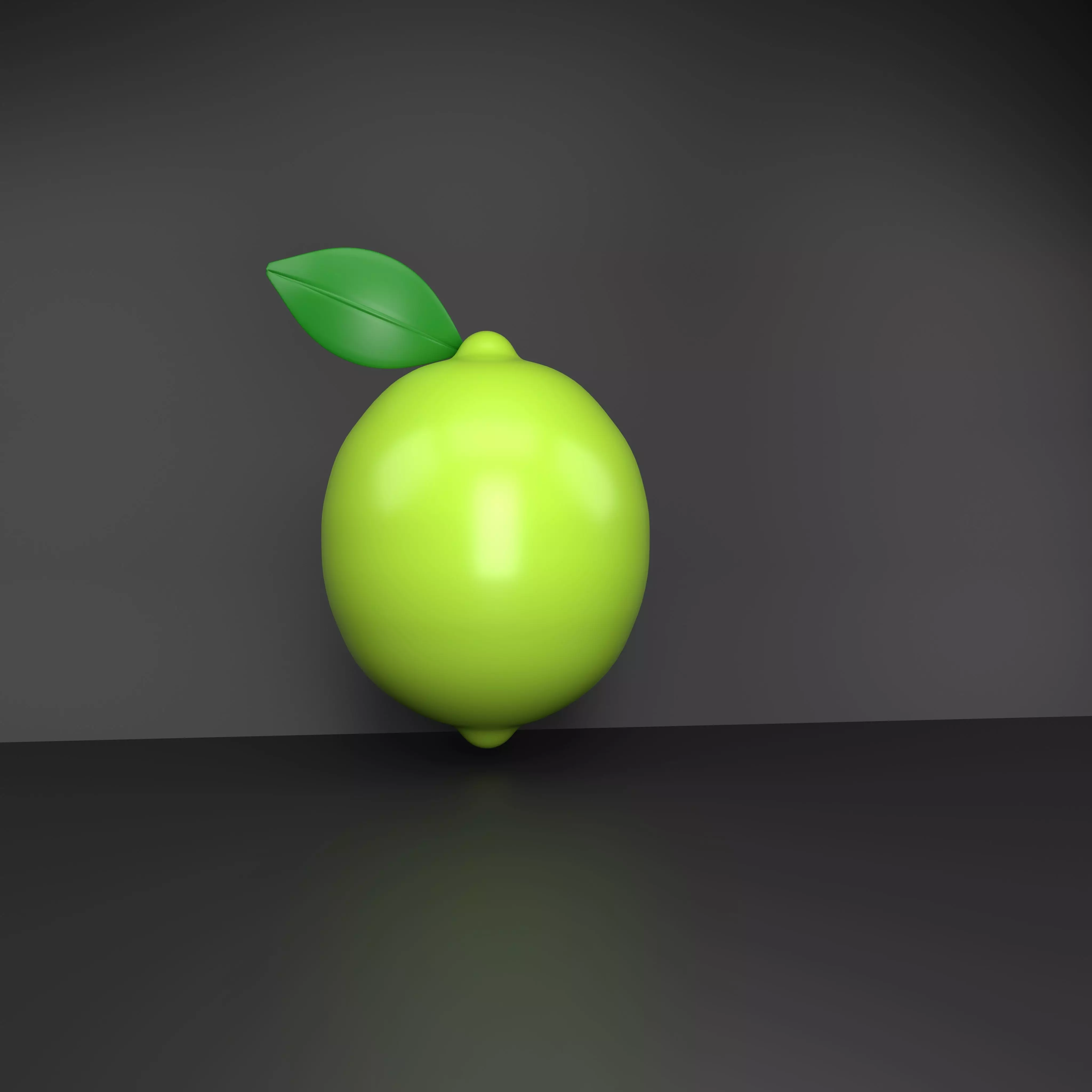 lemon Low-poly 3D model_0