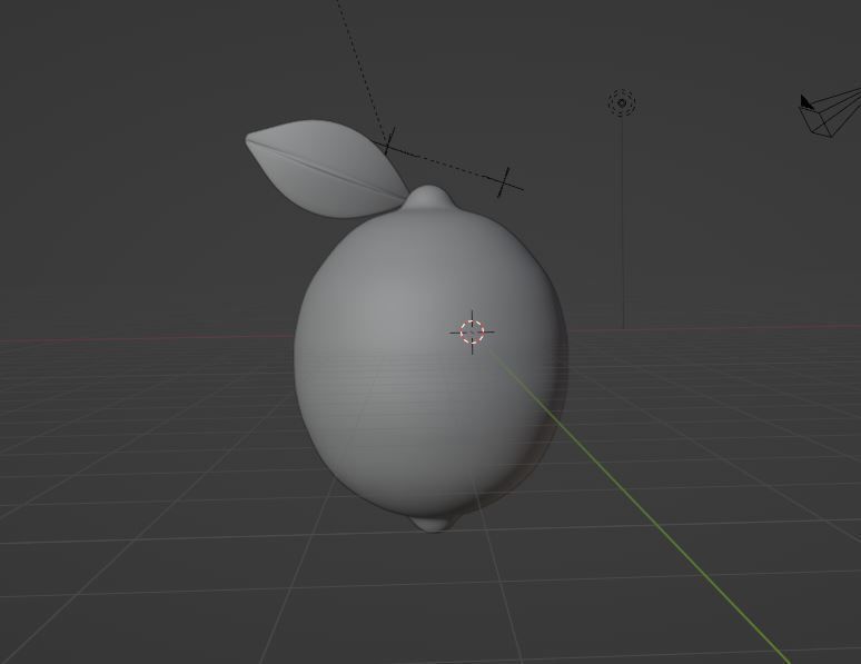 lemon Low-poly 3D model_6