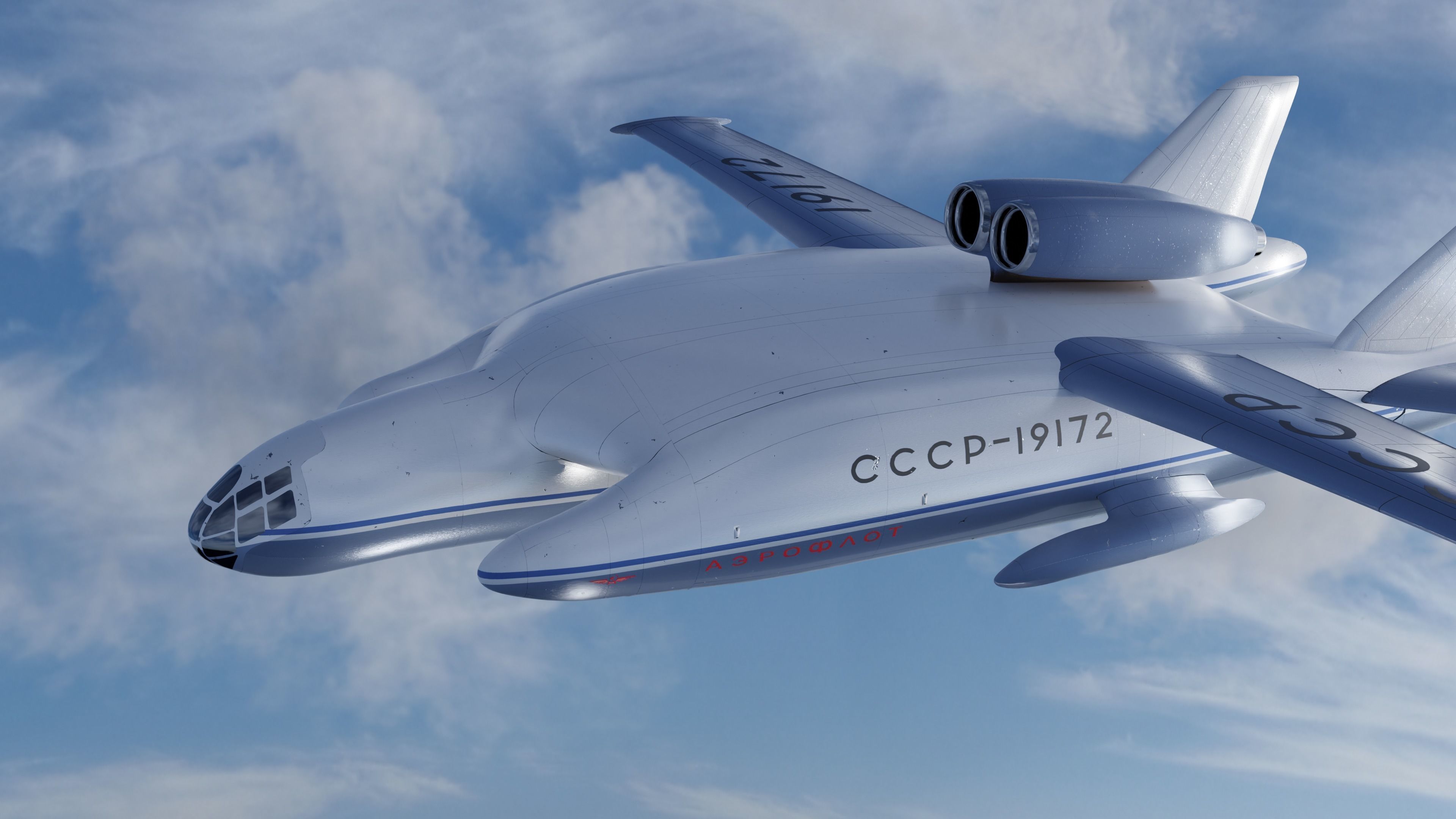 Bartini Beriev VVA-14 3D model_4