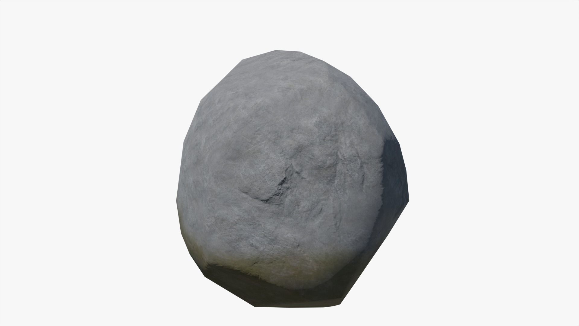 Boulders Set Low-poly 3D model_3
