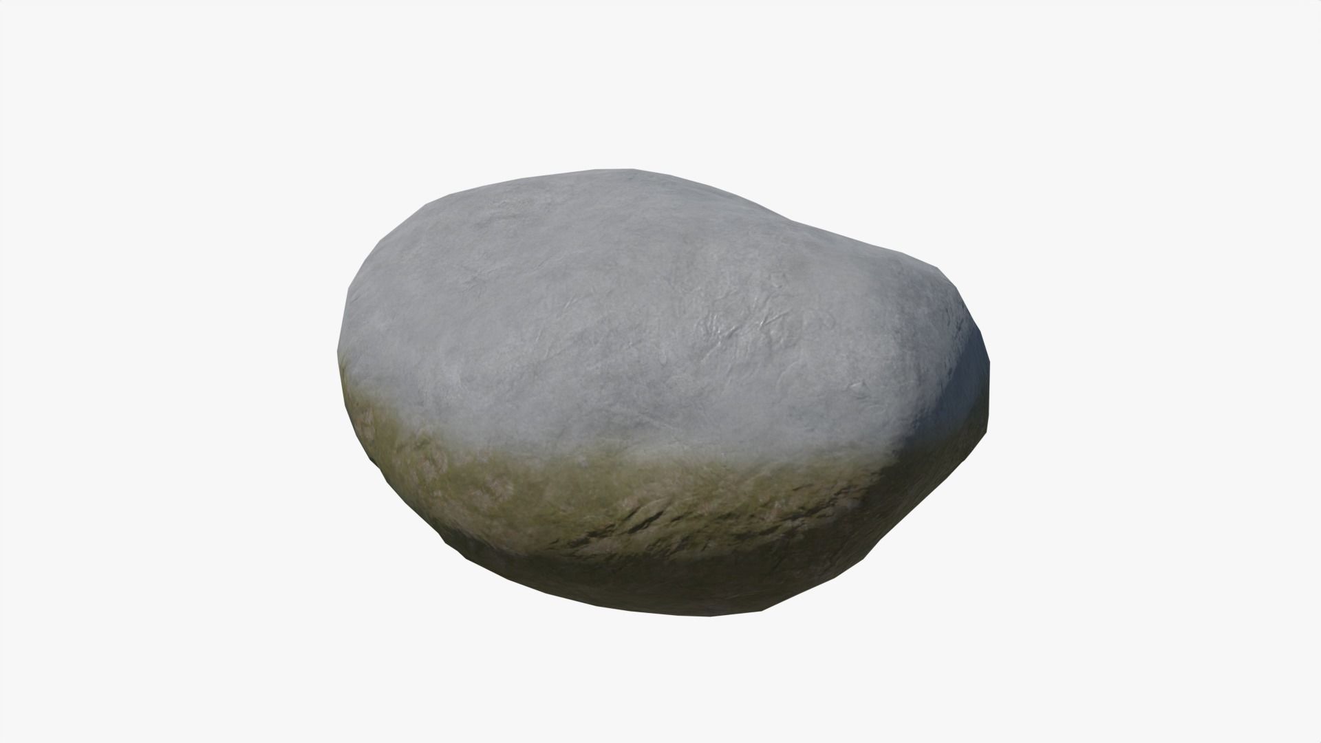 Boulders Set Low-poly 3D model_10